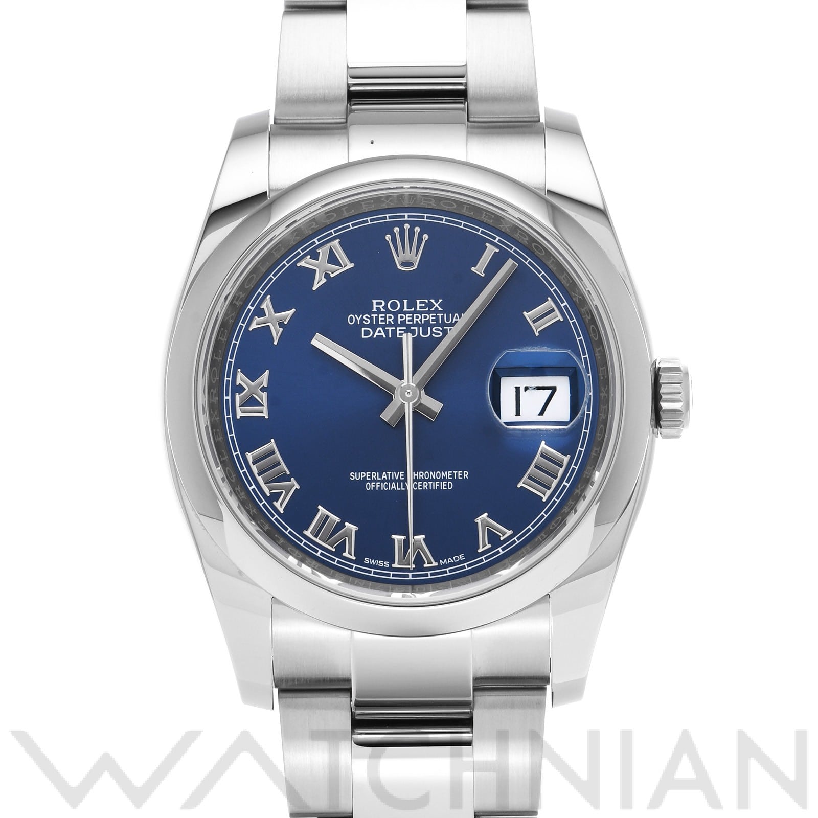 ロレックス デイトジャスト 36 116200 ブルー メンズ 時計 【中古】【wristwatch】