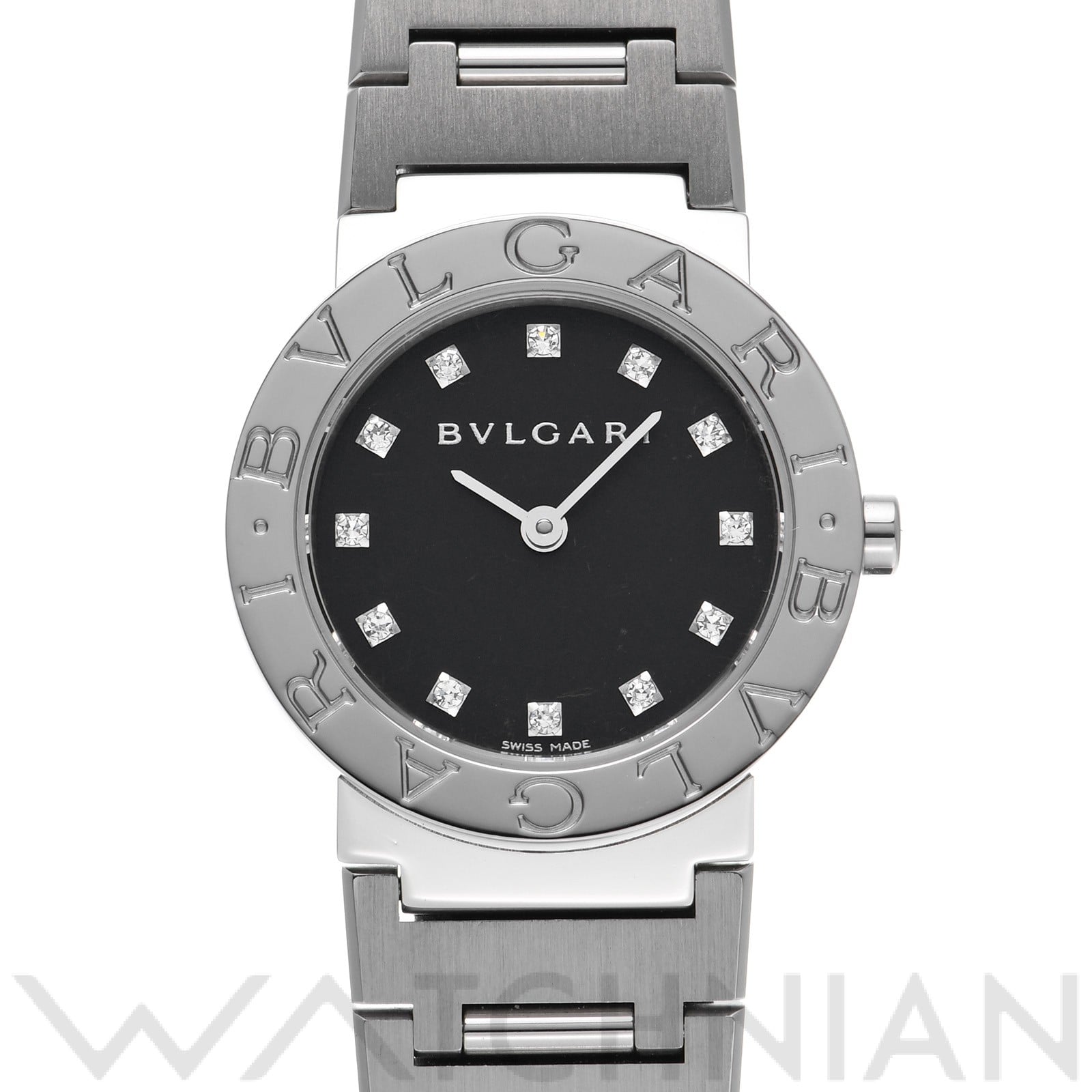 ブルガリ / BVLGARI ブルガリブルガリ BB26SS ブラック/ダイヤモンド レディース 時計 【中古】【wristwatch】