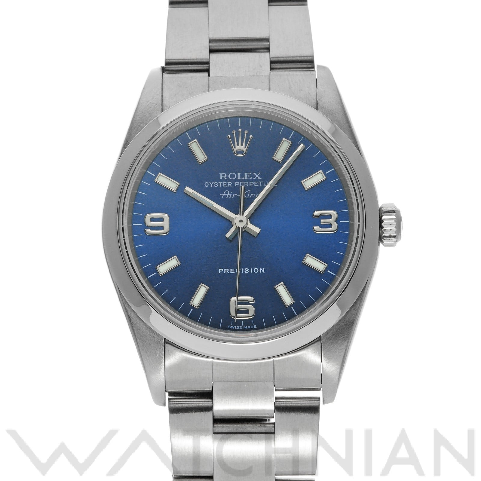 ロレックス エアキング 14000 ブルー メンズ 時計 【中古】【wristwatch】