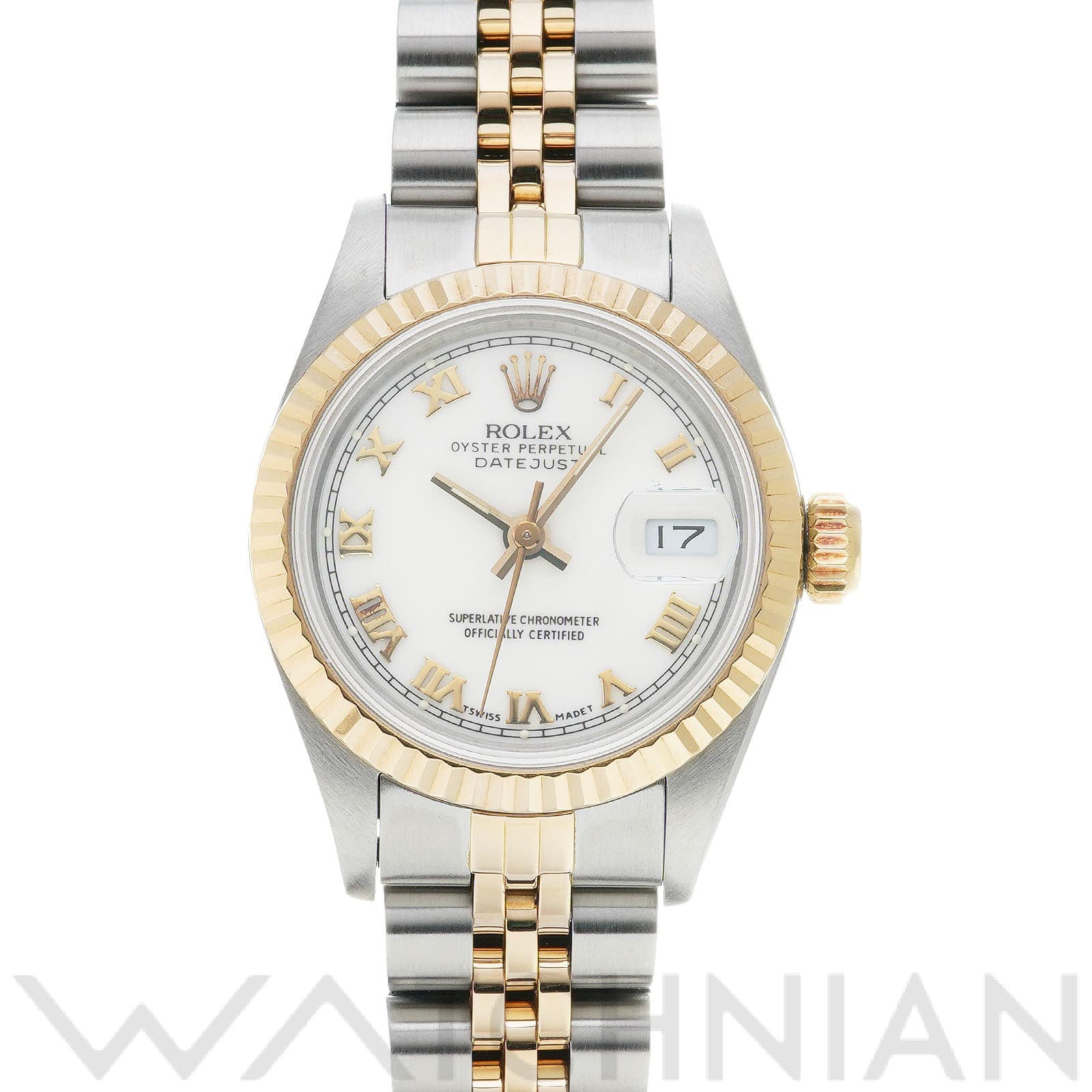 ロレックス デイトジャスト 69173 ホワイト レディース 時計 【中古】【wristwatch】