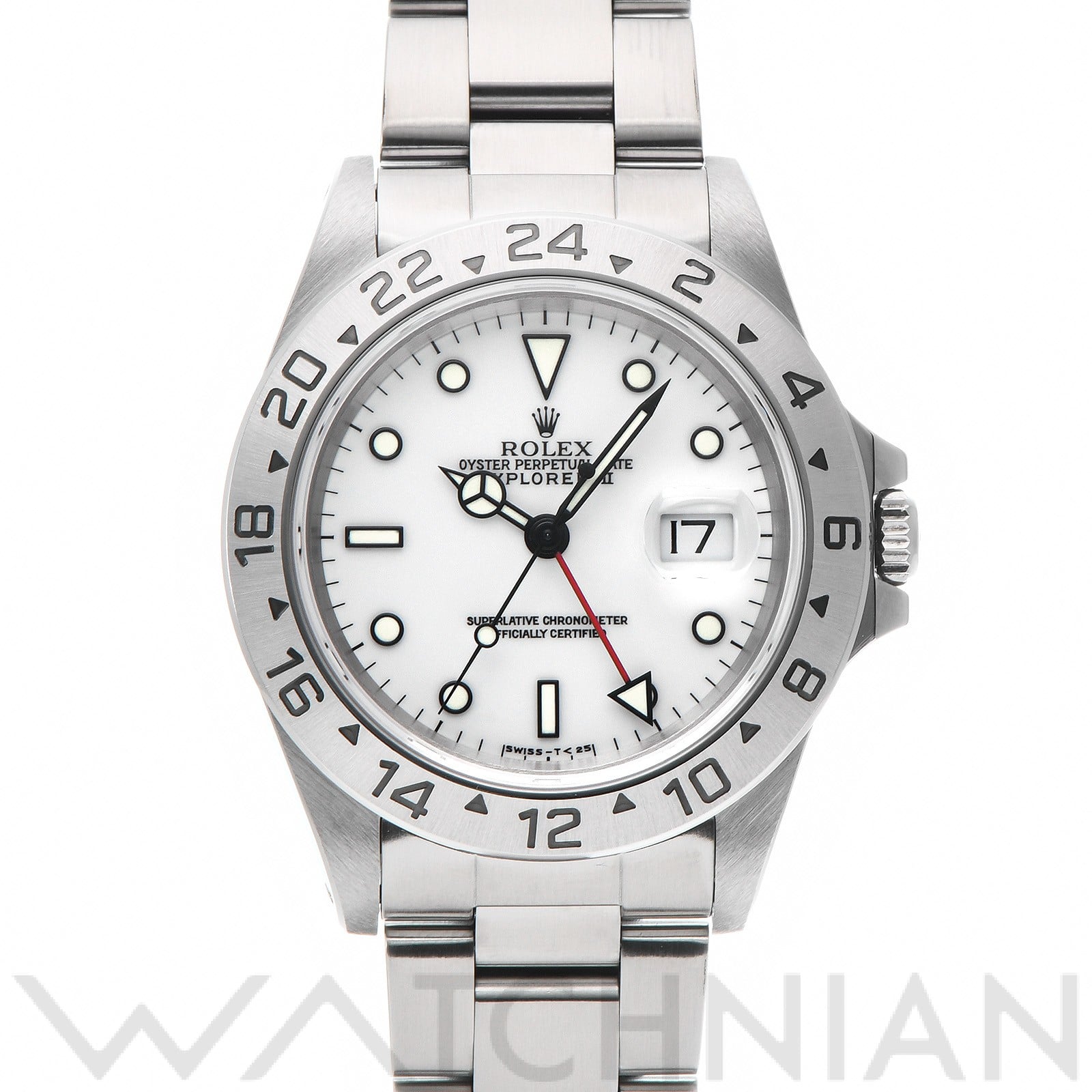 ロレックス エクスプローラーII 16570 ホワイト メンズ 時計 【中古】【wristwatch】