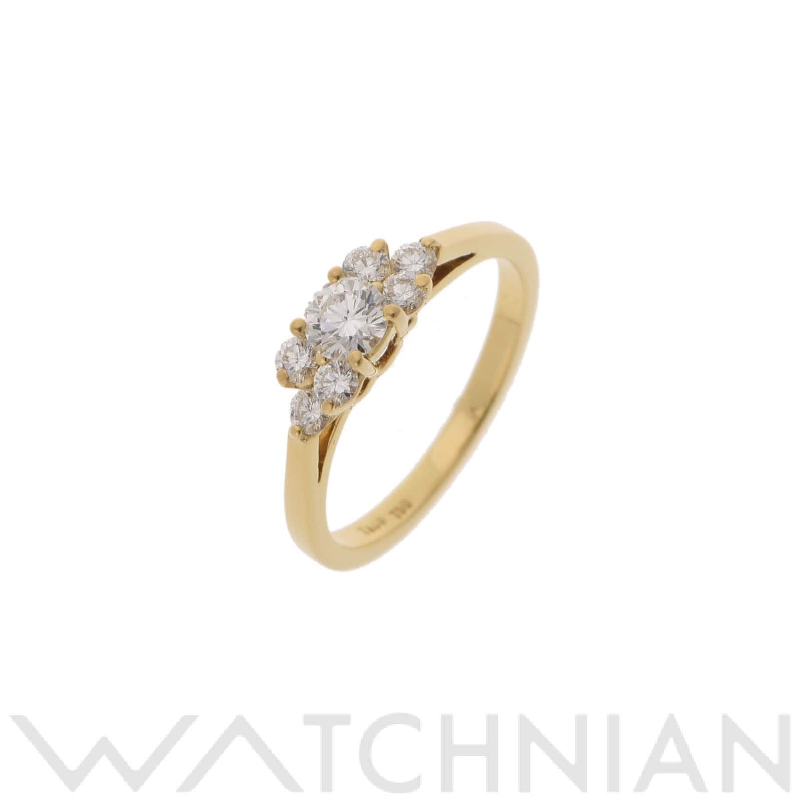 ティファニー セブンストーン #10 K18YG/ダイヤ レディース ジュエリー 【中古】【jewelry】