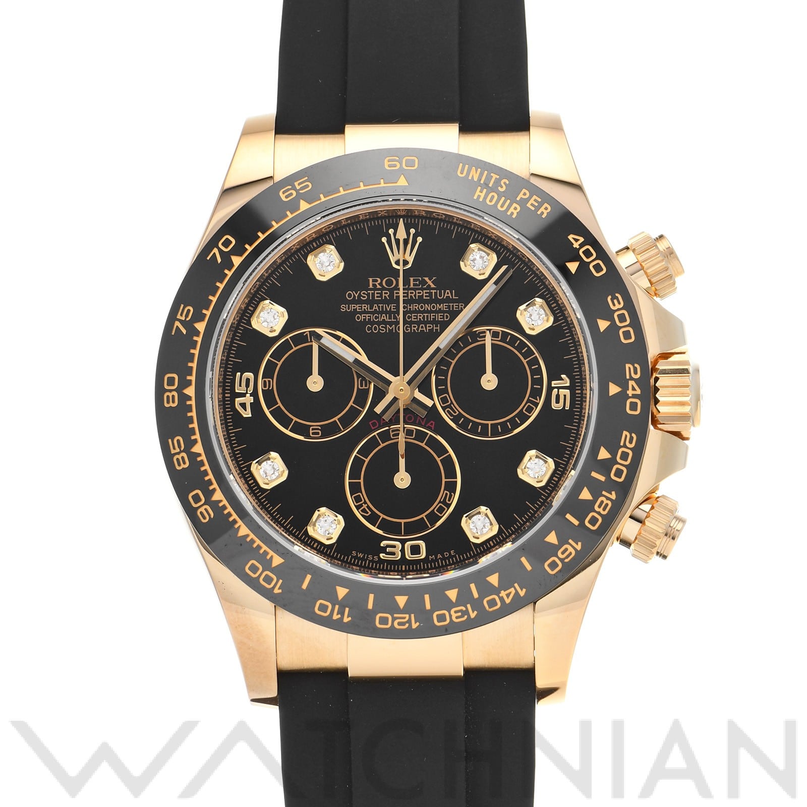 ロレックス コスモグラフ デイトナ 116518LNG ブラック/ダイヤモンド メンズ 時計 【中古】【wristwatch】
