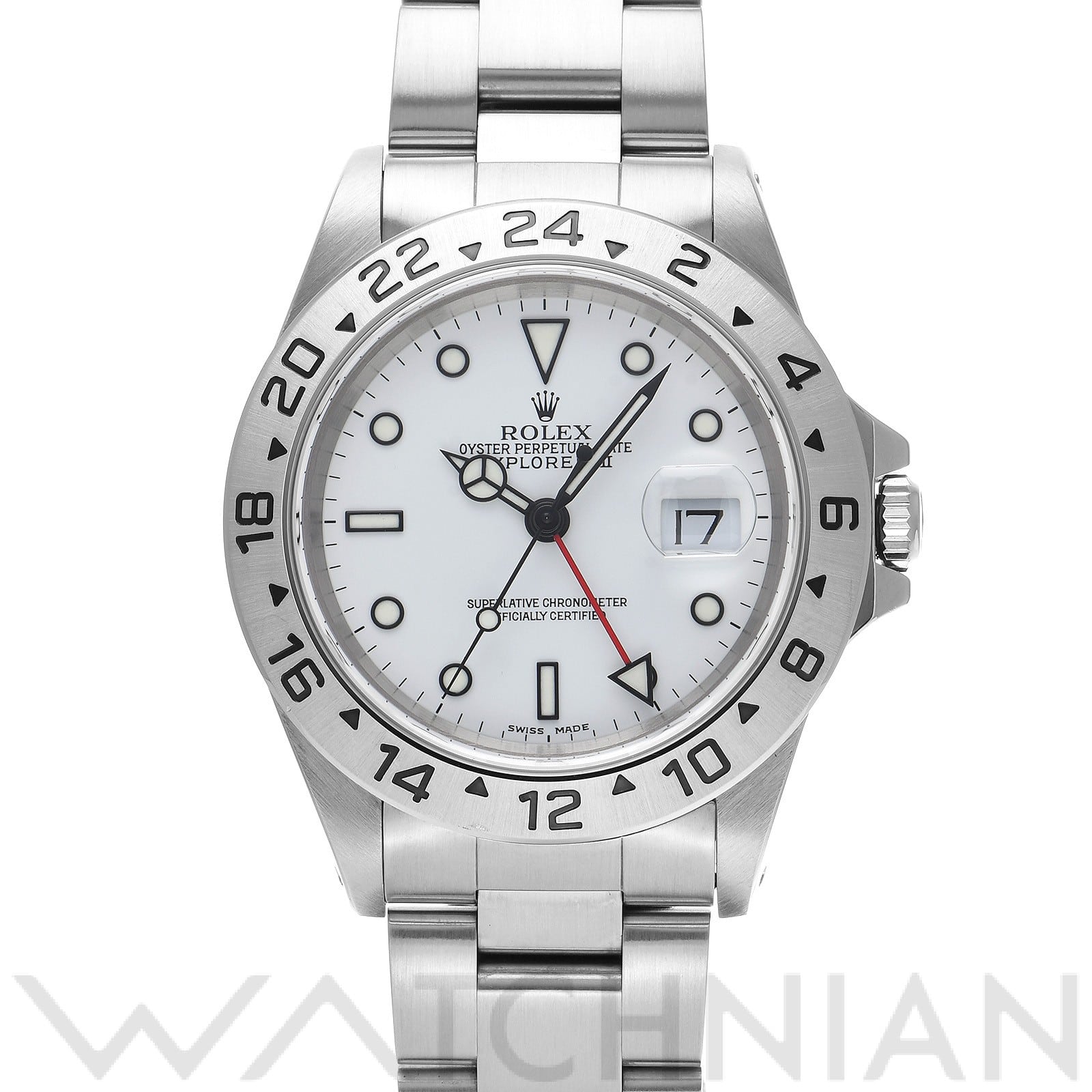 ロレックス エクスプローラーII 16570 ホワイト メンズ 時計 【中古】【wristwatch】