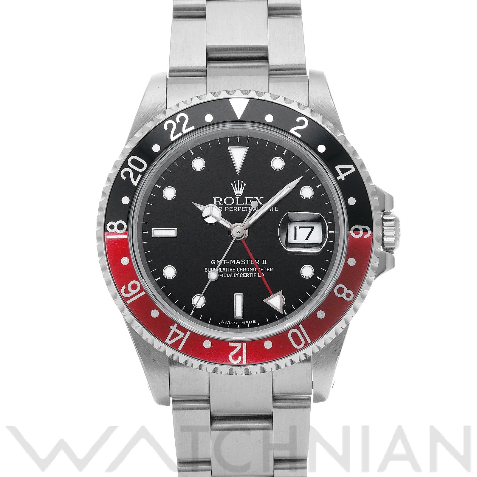 ロレックス GMTマスターII 16710 ブラック メンズ 時計 【中古】【wristwatch】