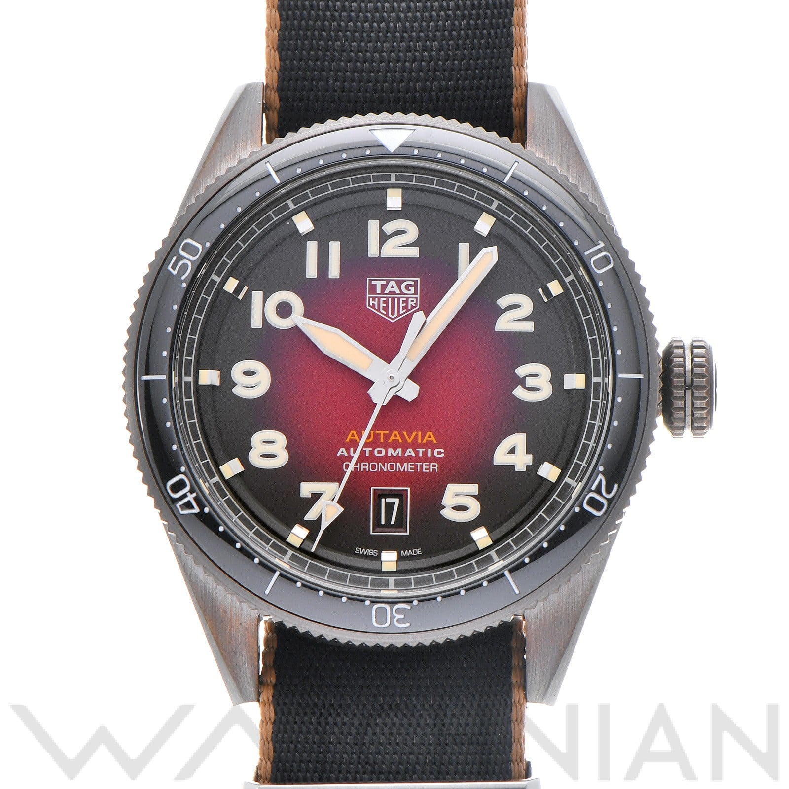 タグ ホイヤー / TAG HEUER オータヴィア キャリバー5 COSC WBE5192.FC8300 レッド メンズ 時計 【中古】【wristwatch】