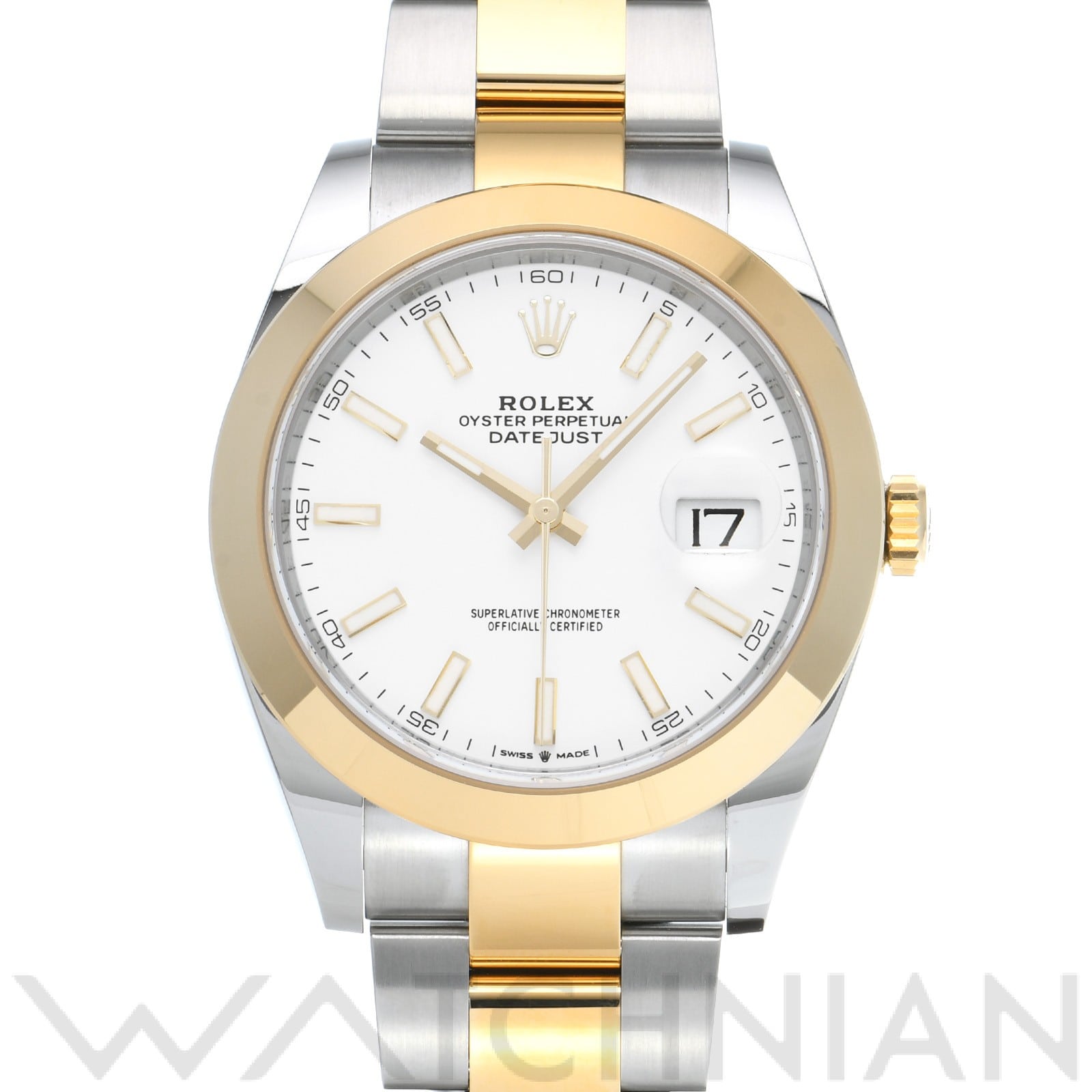 ロレックス デイトジャスト 41 126303 ホワイト メンズ 時計 【中古】【wristwatch】