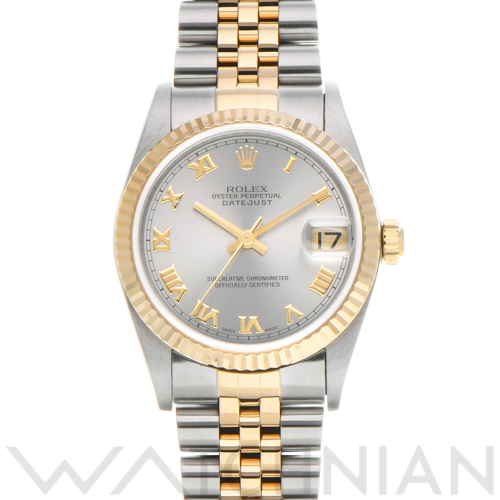 ロレックス デイトジャスト 31 78273 グレー ユニセックス 時計 【中古】【wristwatch】