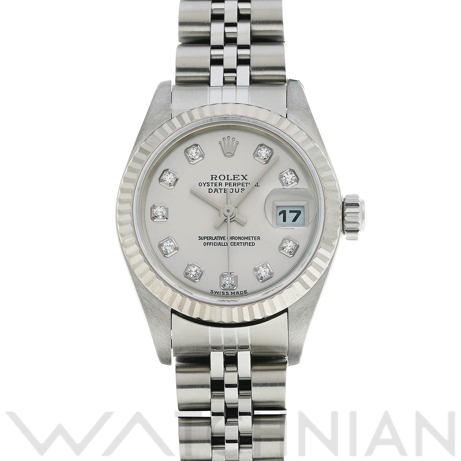 ロレックス デイトジャスト 79174G シルバー/ダイヤモンド レディース 時計 【中古】【wristwatch】