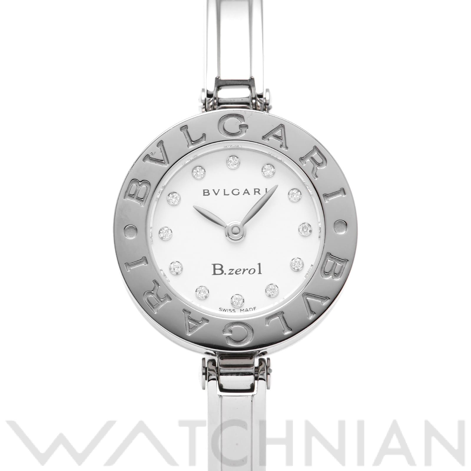 ブルガリ / BVLGARI ビーゼロワン / B-ZERO1 BZ22S ホワイト/ダイヤモンド レディース 時計 【中古】【wristwatch】