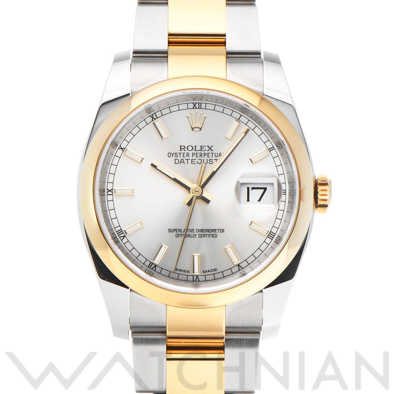 ロレックス デイトジャスト 36 116203 シルバー メンズ 時計 【中古】【wristwatch】