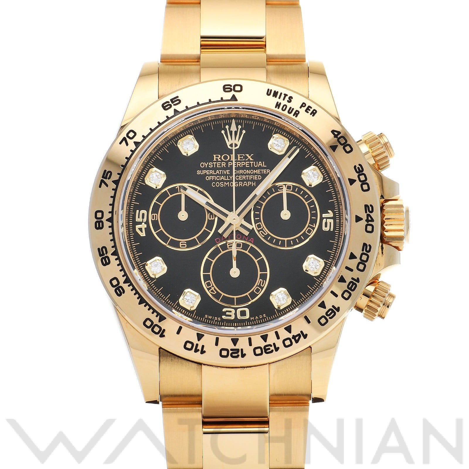 ロレックス コスモグラフ デイトナ 116508G ブラック/ダイヤモンド メンズ 時計 【中古】【wristwatch】