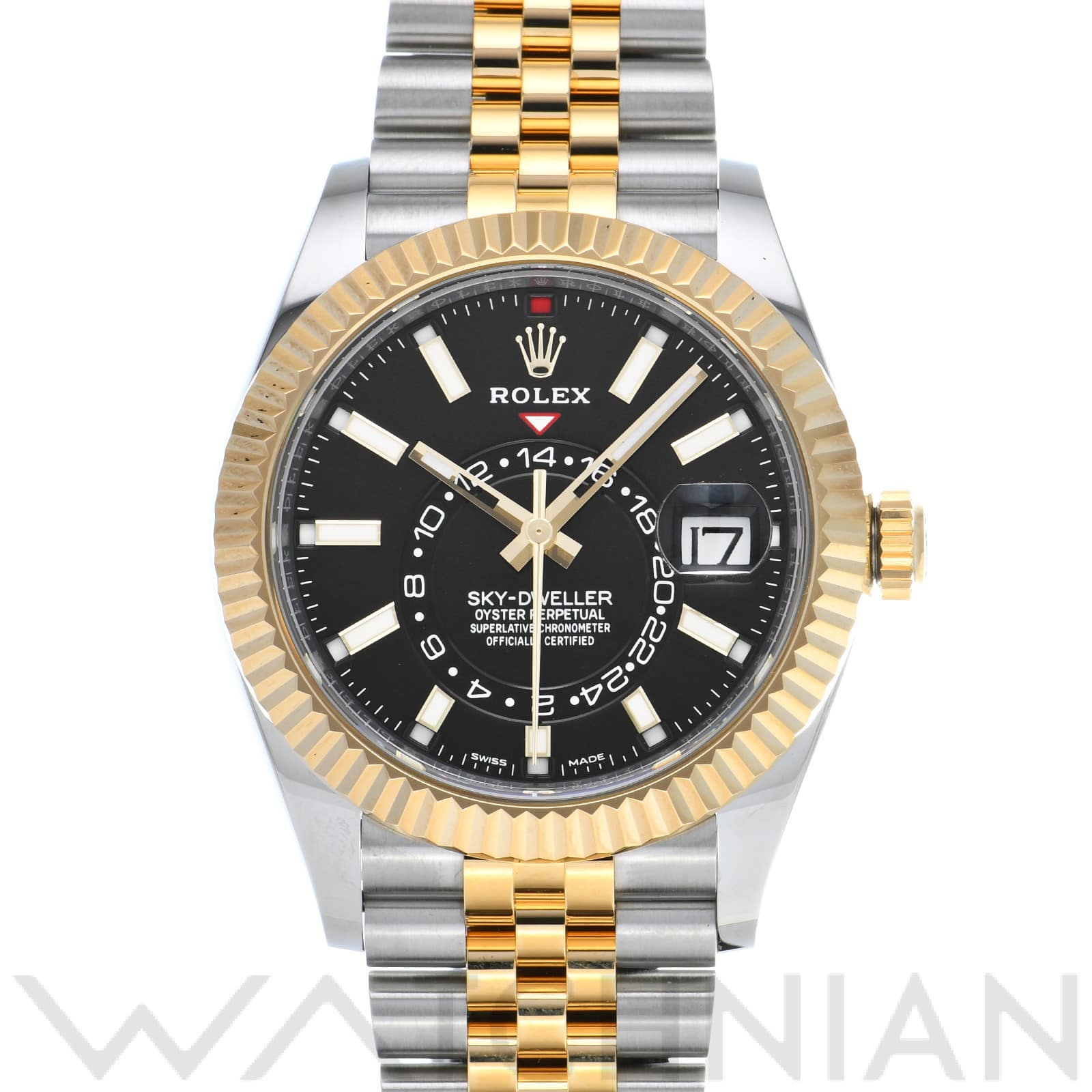 ロレックス / ROLEX スカイドゥエラー 326933 ブライトブラック メンズ 時計 【中古】【wristwatch】