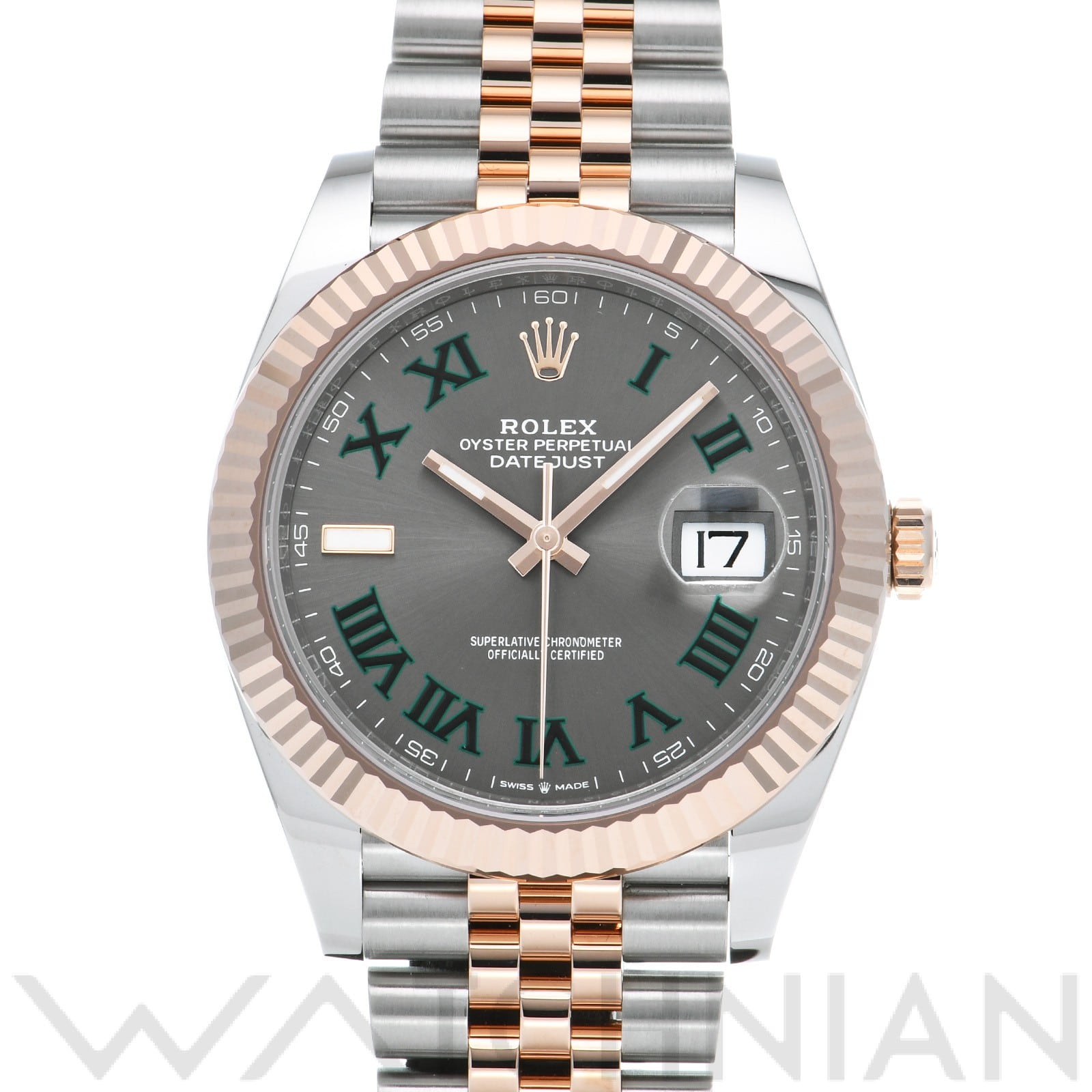 ロレックス デイトジャスト 41 126331 スレート メンズ 時計 【中古】【wristwatch】