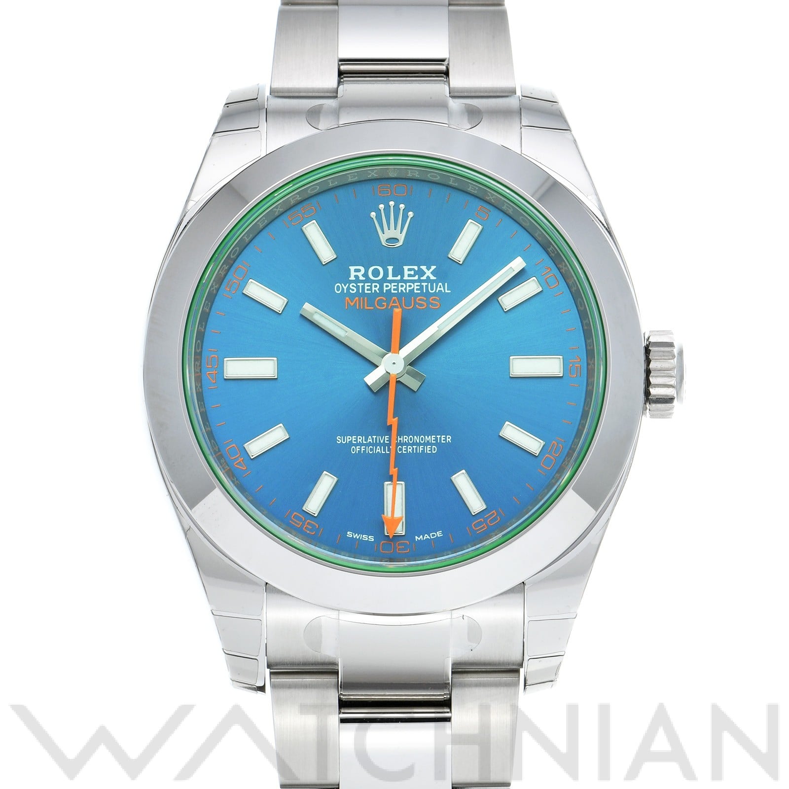 ミルガウス 116400GV ランダムシリアル Zブルー ロレックス ROLEX メンズ 【中古】