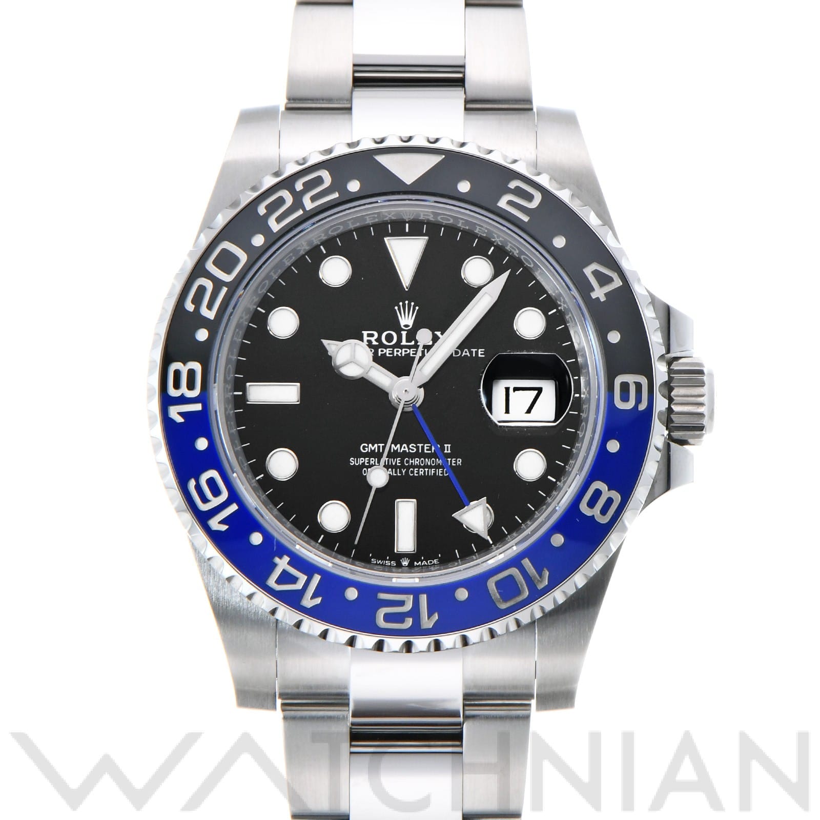 ロレックス GMTマスターII 126710BLNR ブラック メンズ 時計 【中古】【wristwatch】