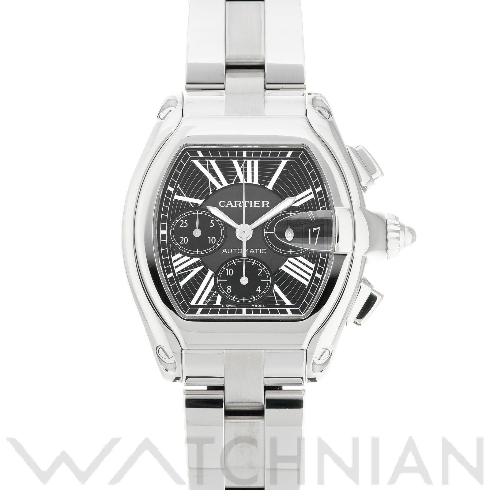 カルティエ / CARTIER ロードスター クロノグラフ W62020X6 ブラック メンズ 時計 【中古】【wristwatch】