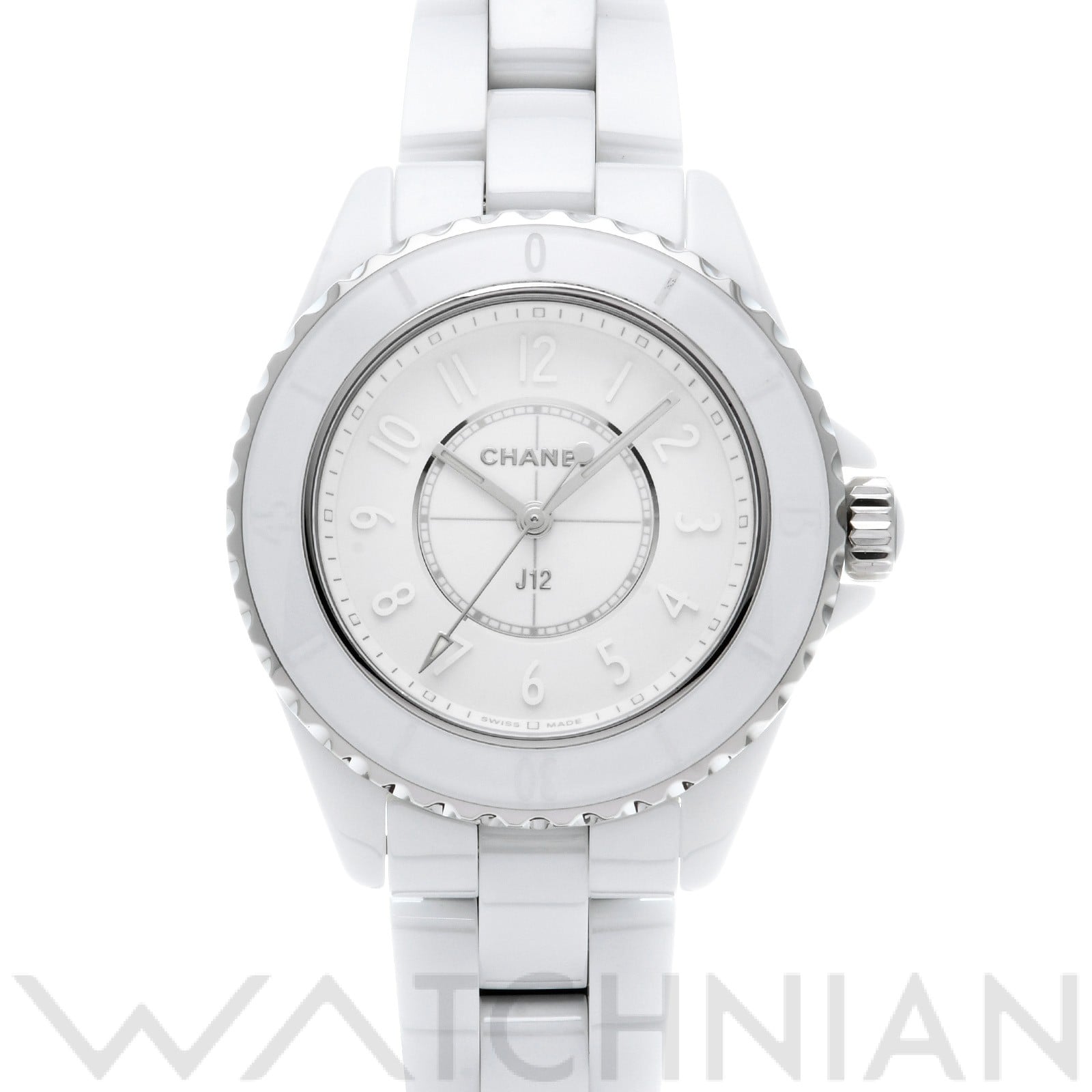 シャネル / CHANEL J12 ファントム H6345 ホワイトラッカー レディース 時計 【中古】【wristwatch】