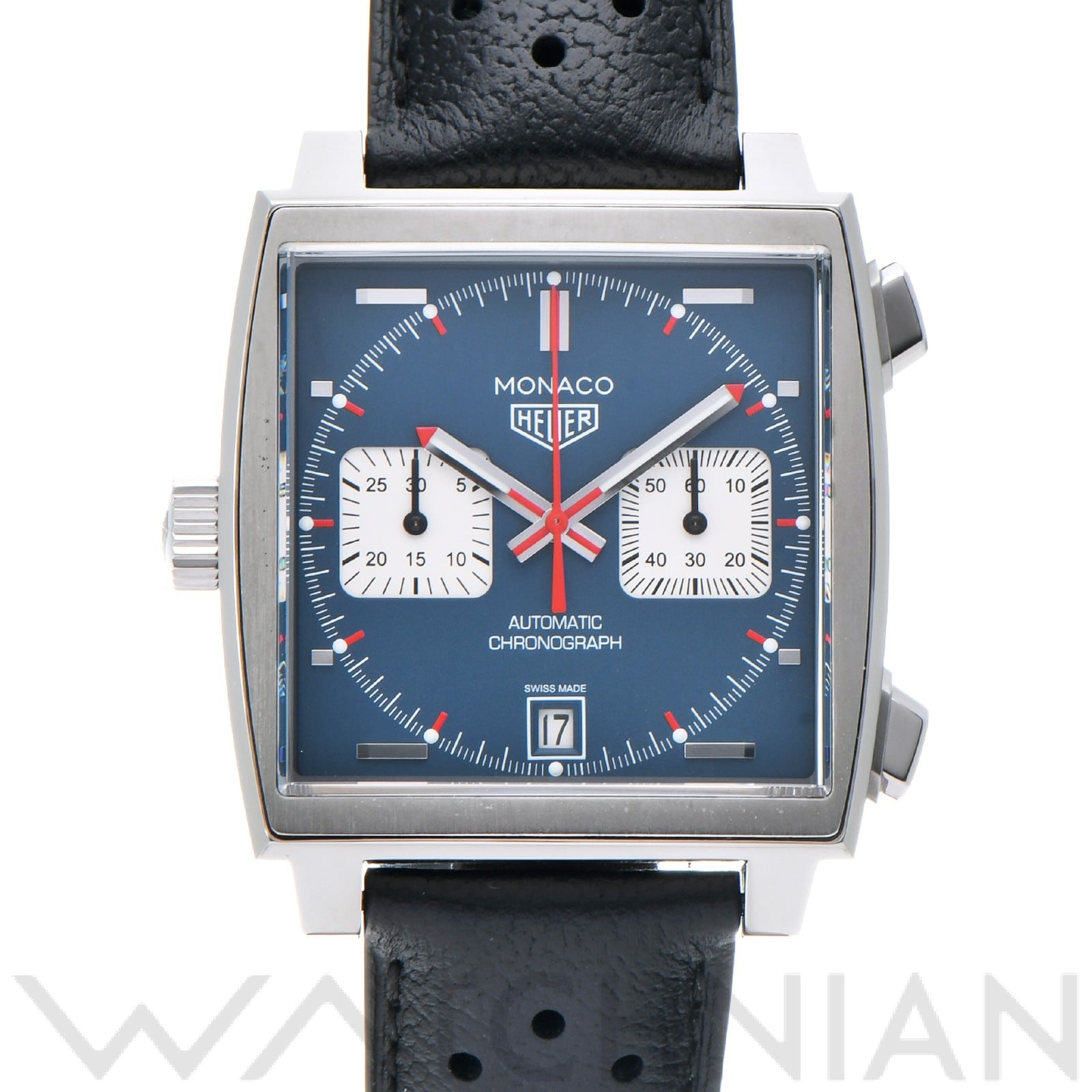 モナコ キャリバー11 クロノグラフ スティーブ・マックイーン CAW211P.FC6356 ブルー/シルバー タグホイヤー TAG HEUER メンズ 【中古】
