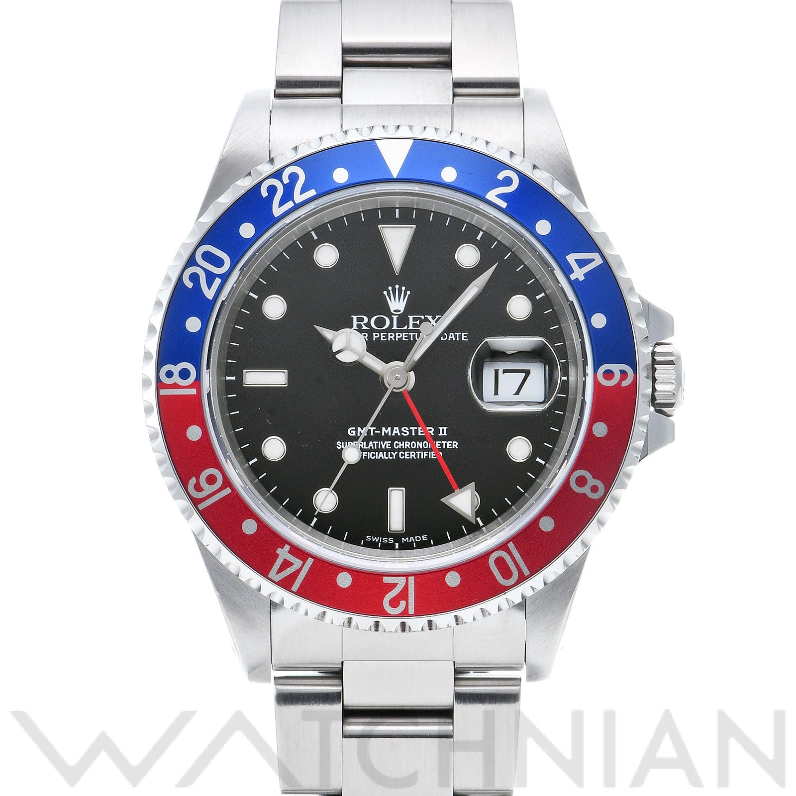 ロレックス GMTマスターII 16710 ブラック メンズ 時計 【中古】【wristwatch】