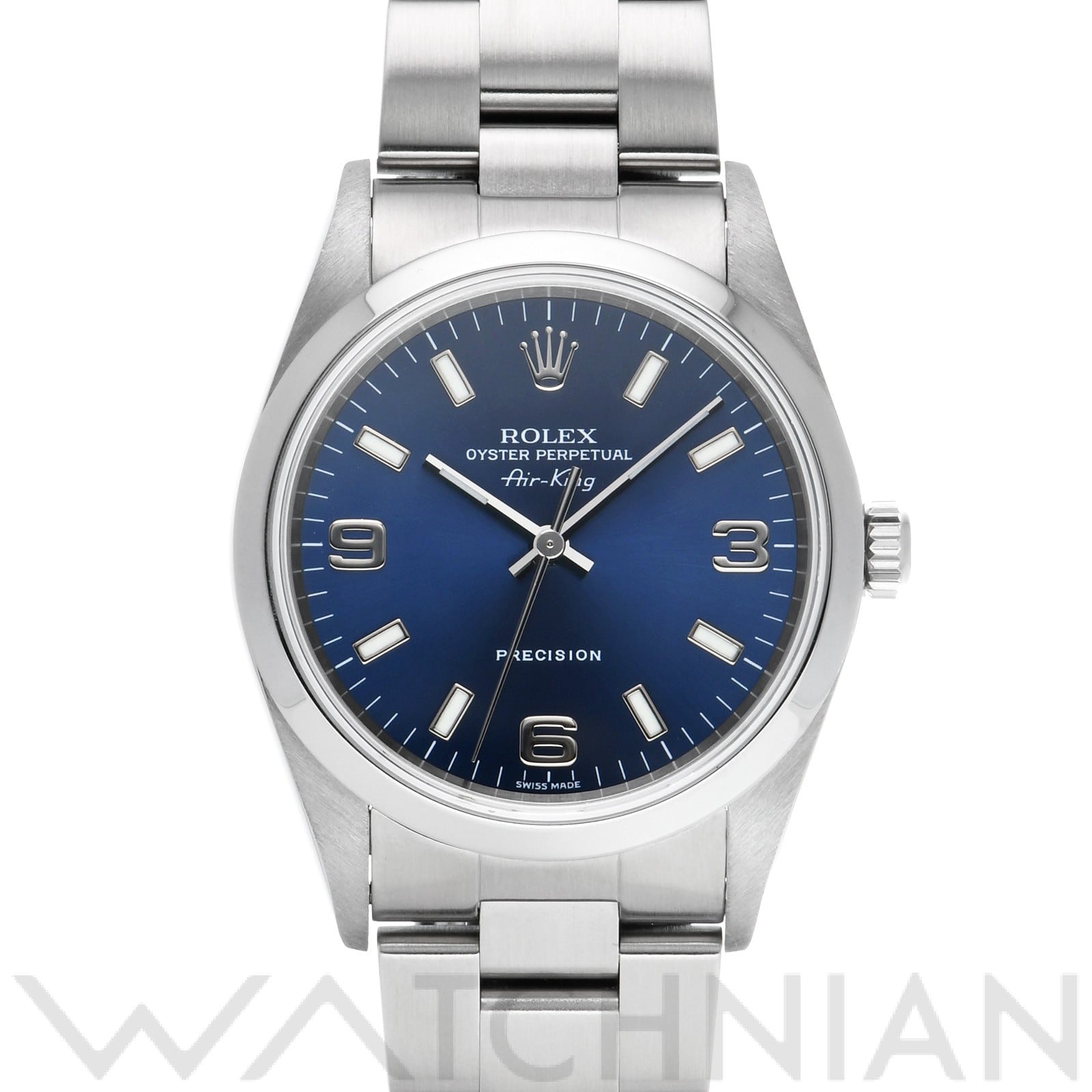 ロレックス エアキング 14000M ブルー メンズ 時計 【中古】【wristwatch】