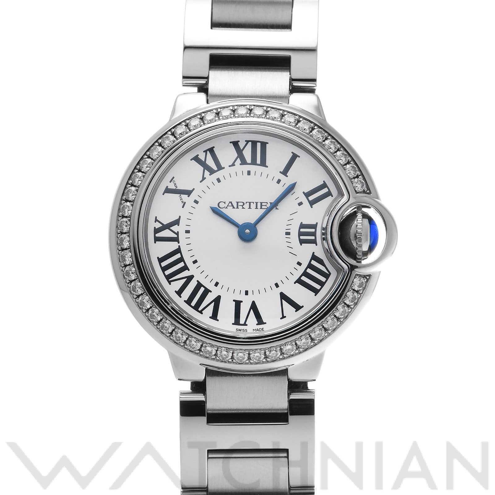 カルティエ / CARTIER バロンブルー ドゥ カルティエ 28mm W4BB0015 シルバー レディース 時計 【中古】【wristwatch】