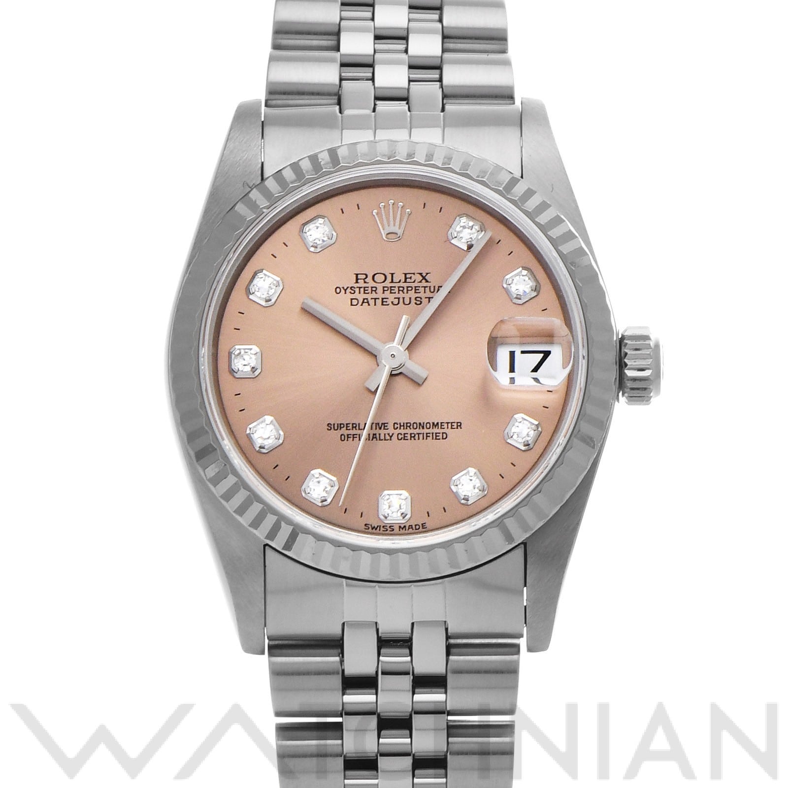 ロレックス デイトジャスト 31 78274G ピンク/ダイヤモンド ユニセックス 時計 【中古】【wristwatch】