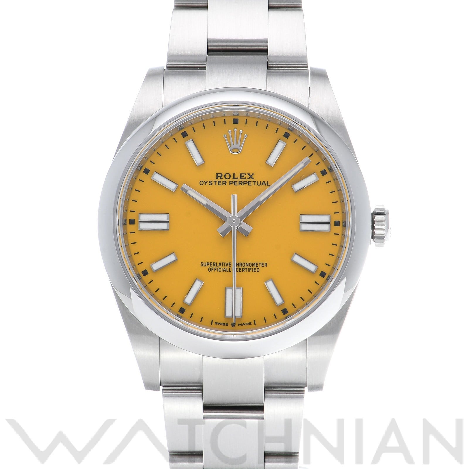 ロレックス オイスターパーペチュアル 41 124300 イエロー メンズ 時計 【中古】【wristwatch】