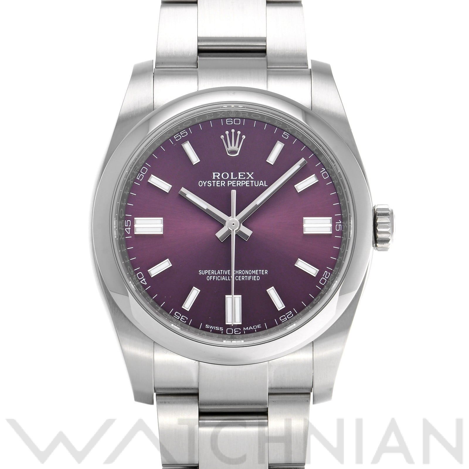 ロレックス オイスターパーペチュアル 36 116000 レッドグレープ メンズ 時計 【中古】【wristwatch】
