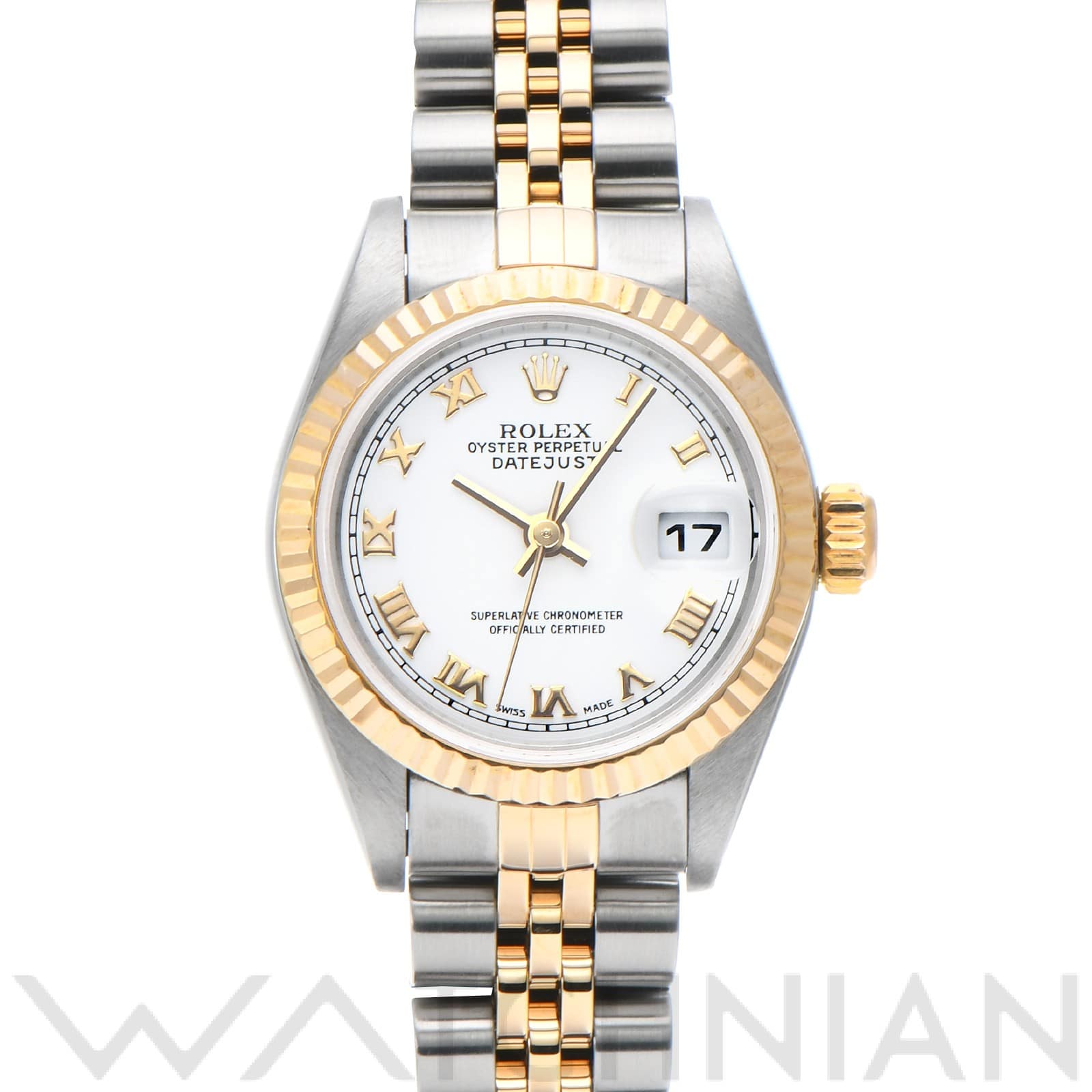 ロレックス デイトジャスト 79173 ホワイト レディース 時計 【中古】【wristwatch】