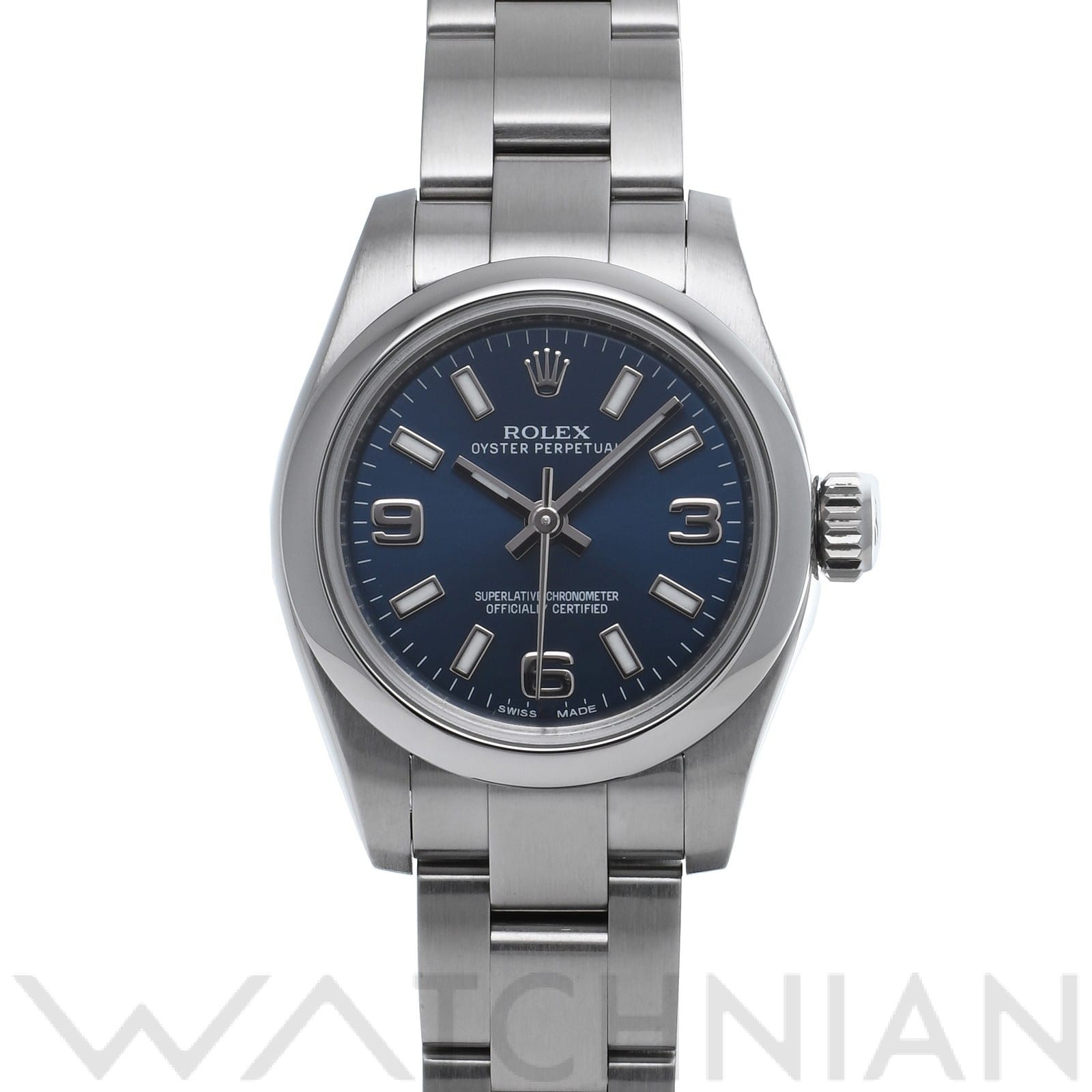 オイスターパーペチュアル 26 176200 ブルー ロレックス ROLEX レディース 【中古】