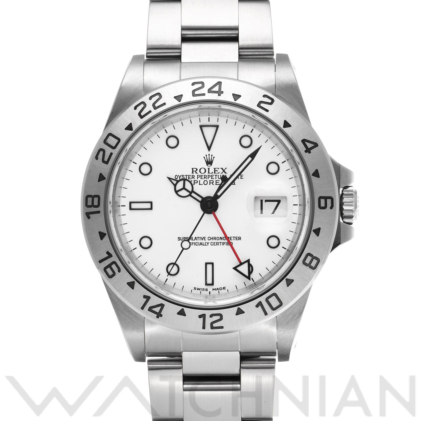 ロレックス エクスプローラーII 16570 ホワイト メンズ 時計 【中古】【wristwatch】