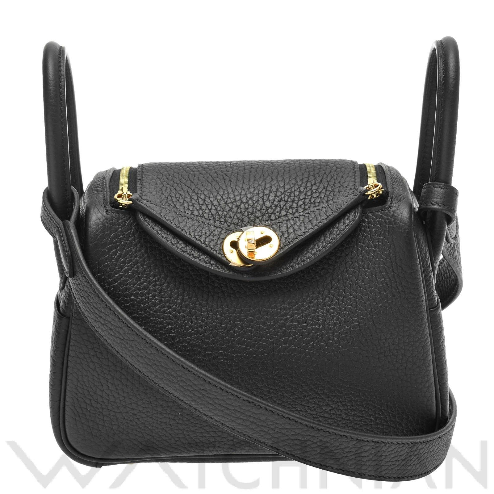 リンディ ミニ ブラック(黒)/ゴールド金具 トリヨンクレマンス HERMES エルメス レディース 【新品】