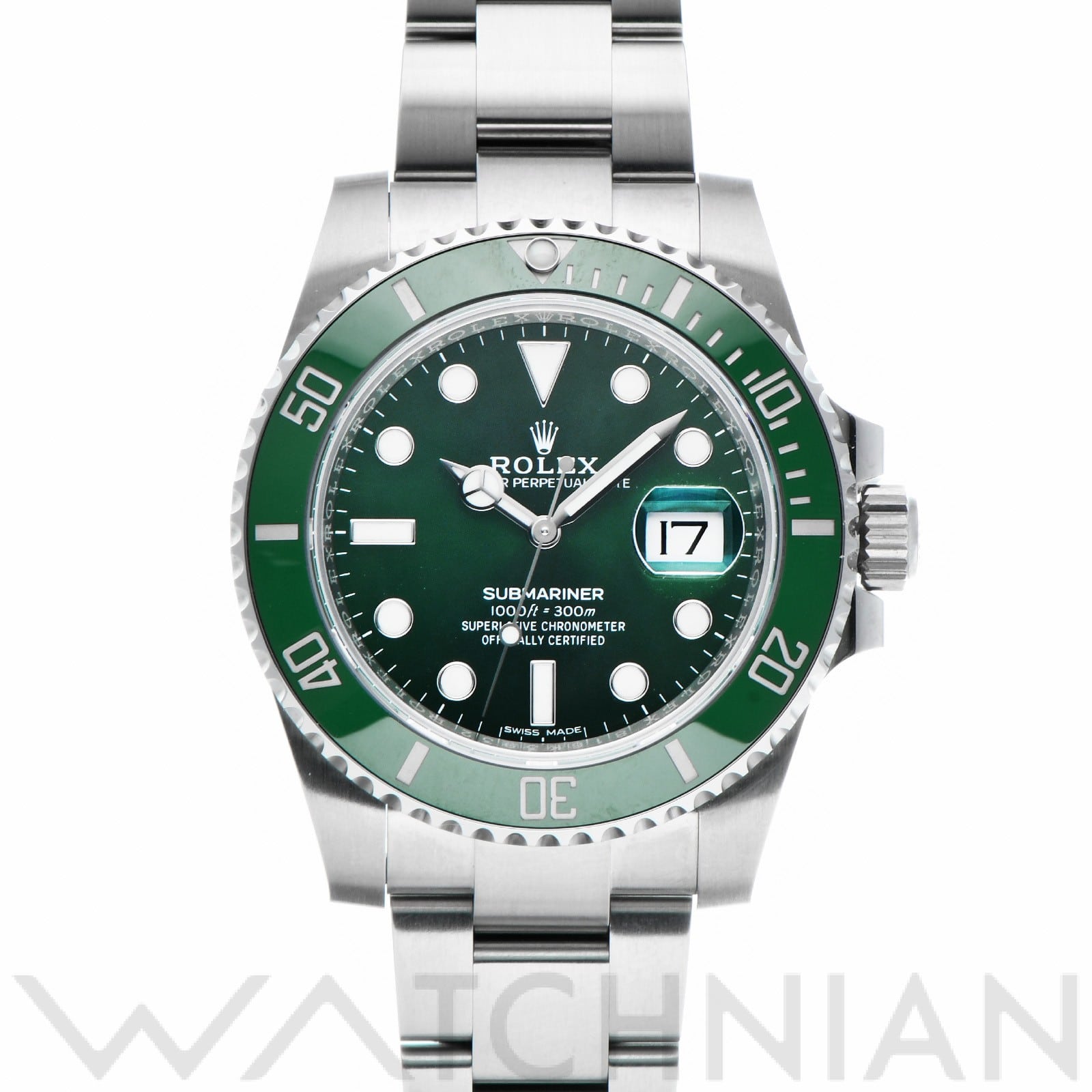 ロレックス サブマリーナ デイト 116610LV グリーン メンズ 時計 【中古】【wristwatch】