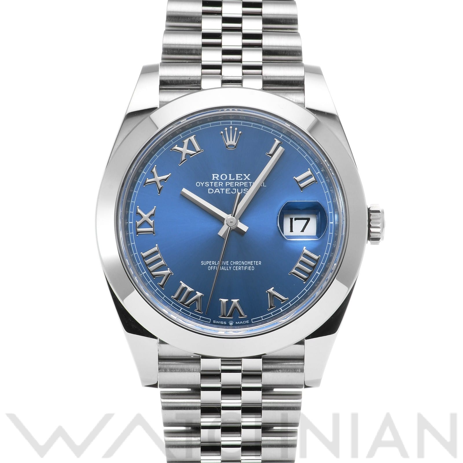 ロレックス / ROLEX デイトジャスト 41 126300 アズーロブルー メンズ 時計 【中古】【wristwatch】