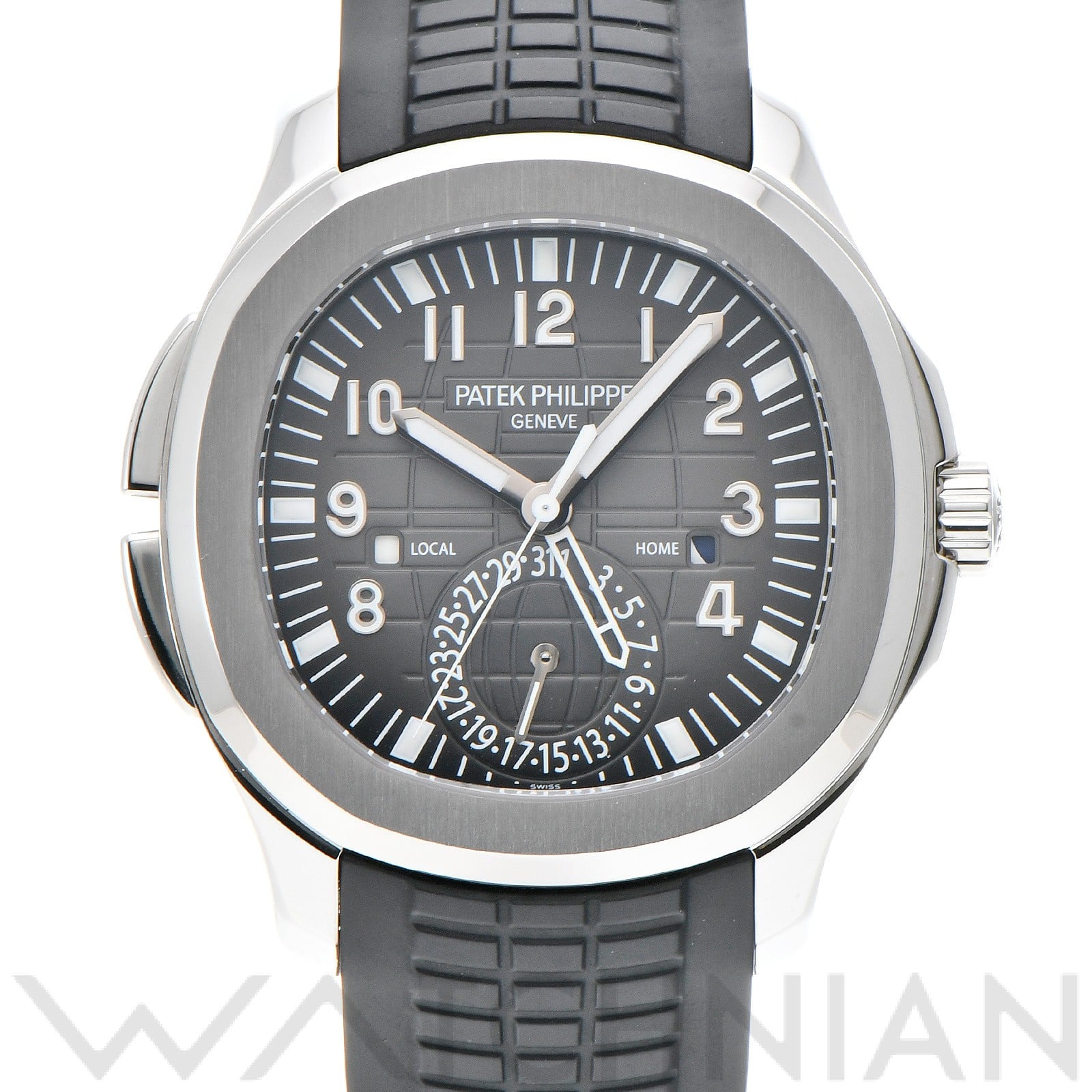 パテック フィリップ / PATEK PHILIPPE アクアノート トラベルタイム 5164A-001 ブラック・エンボス メンズ 時計 【中古】【wristwatch】