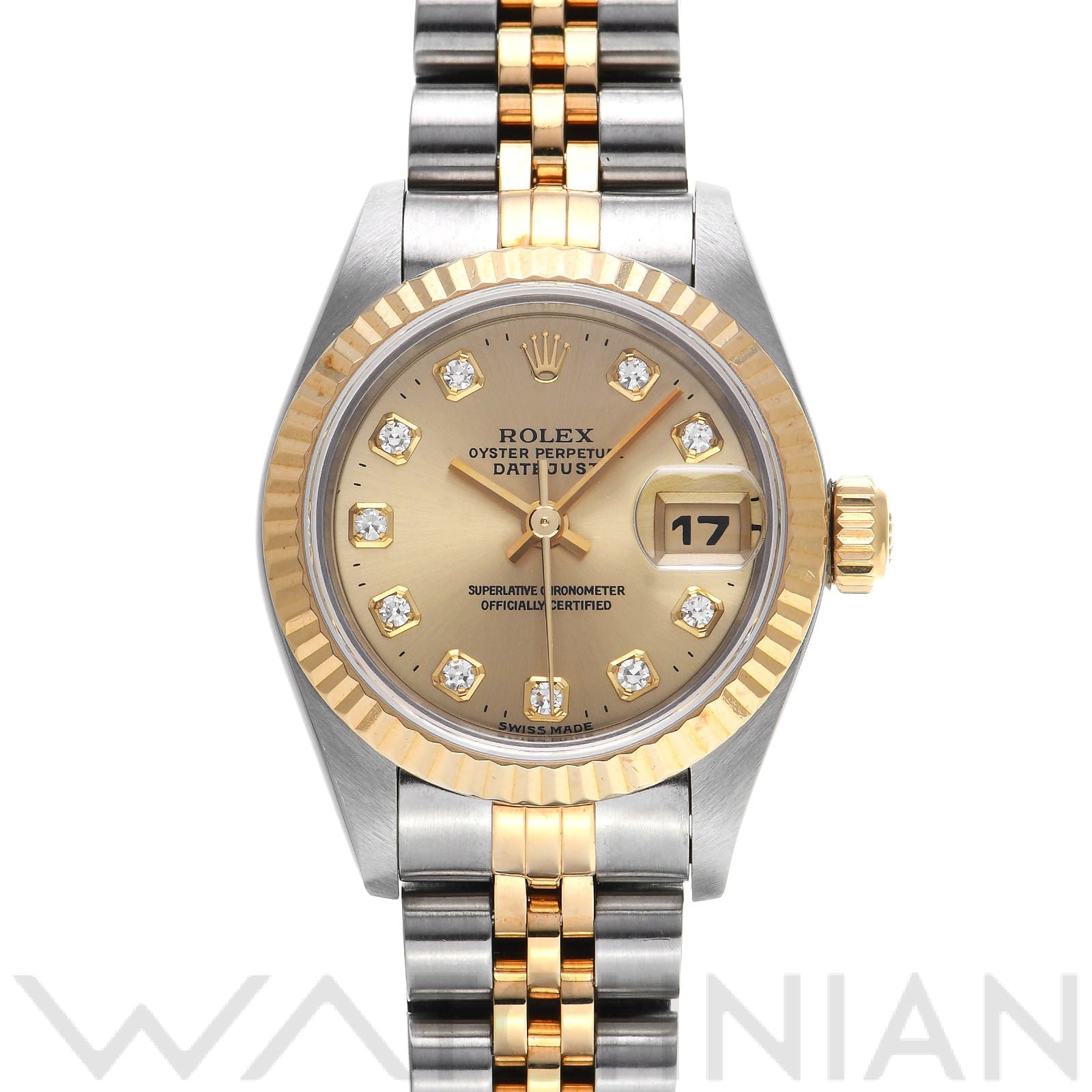 ロレックス / ROLEX デイトジャスト 69173G シャンパン/ダイヤモンド レディース 時計 【中古】【wristwatch】