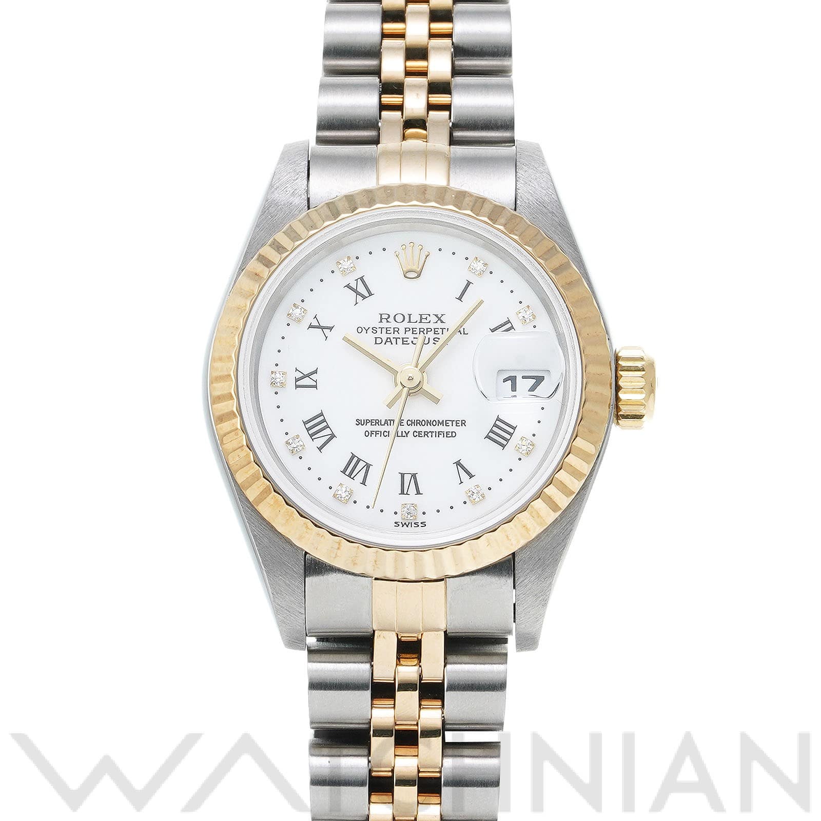 ロレックス デイトジャスト 26 69173G ホワイト/ダイヤモンド レディース 時計 【中古】【wristwatch】