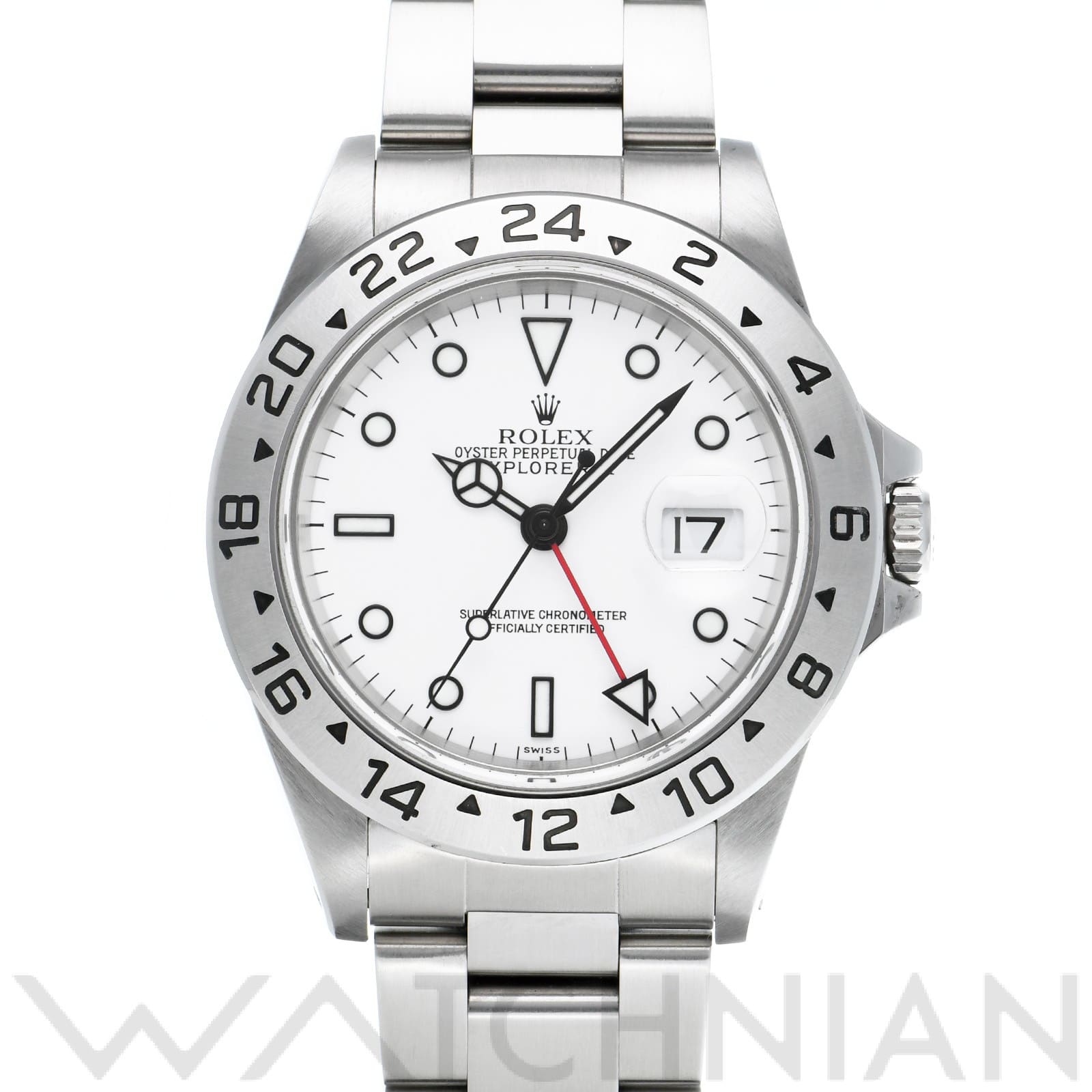 ロレックス エクスプローラーII 16570 ホワイト メンズ 時計 【中古】【wristwatch】