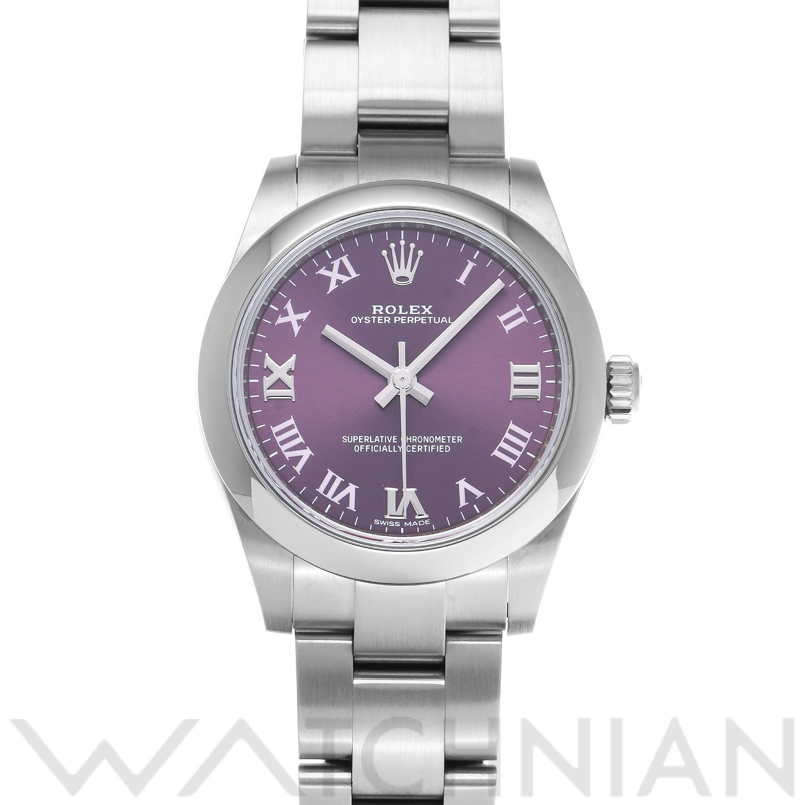 ロレックス / ROLEX オイスターパーペチュアル 31 177200 レッドグレープ ユニセックス 時計 【中古】【wristwatch】