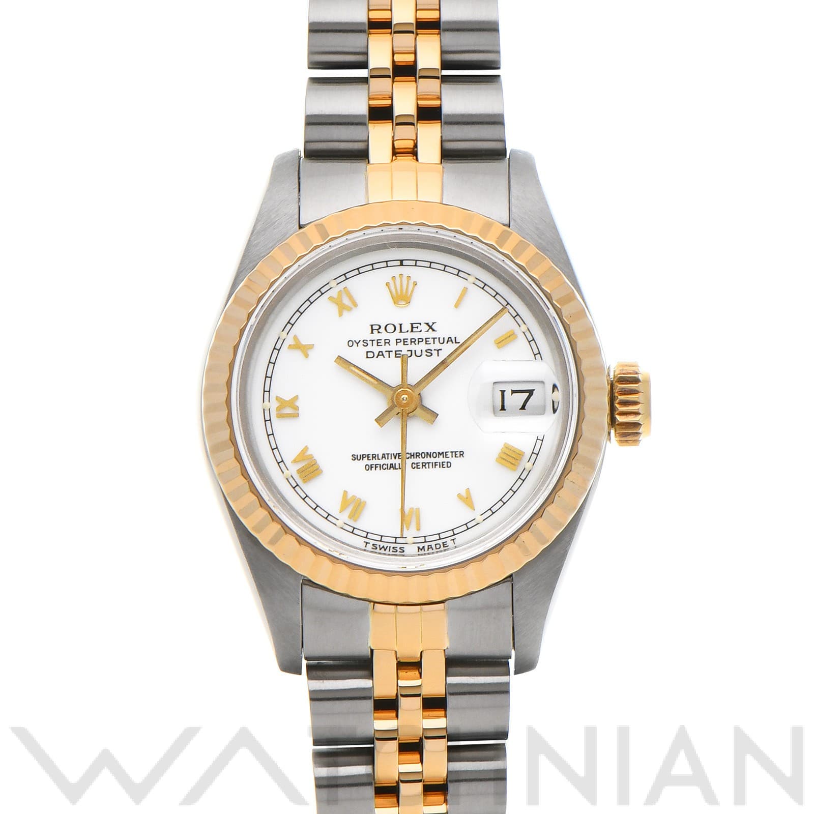 ロレックス デイトジャスト 26 69173 ホワイト レディース 時計 【中古】【wristwatch】