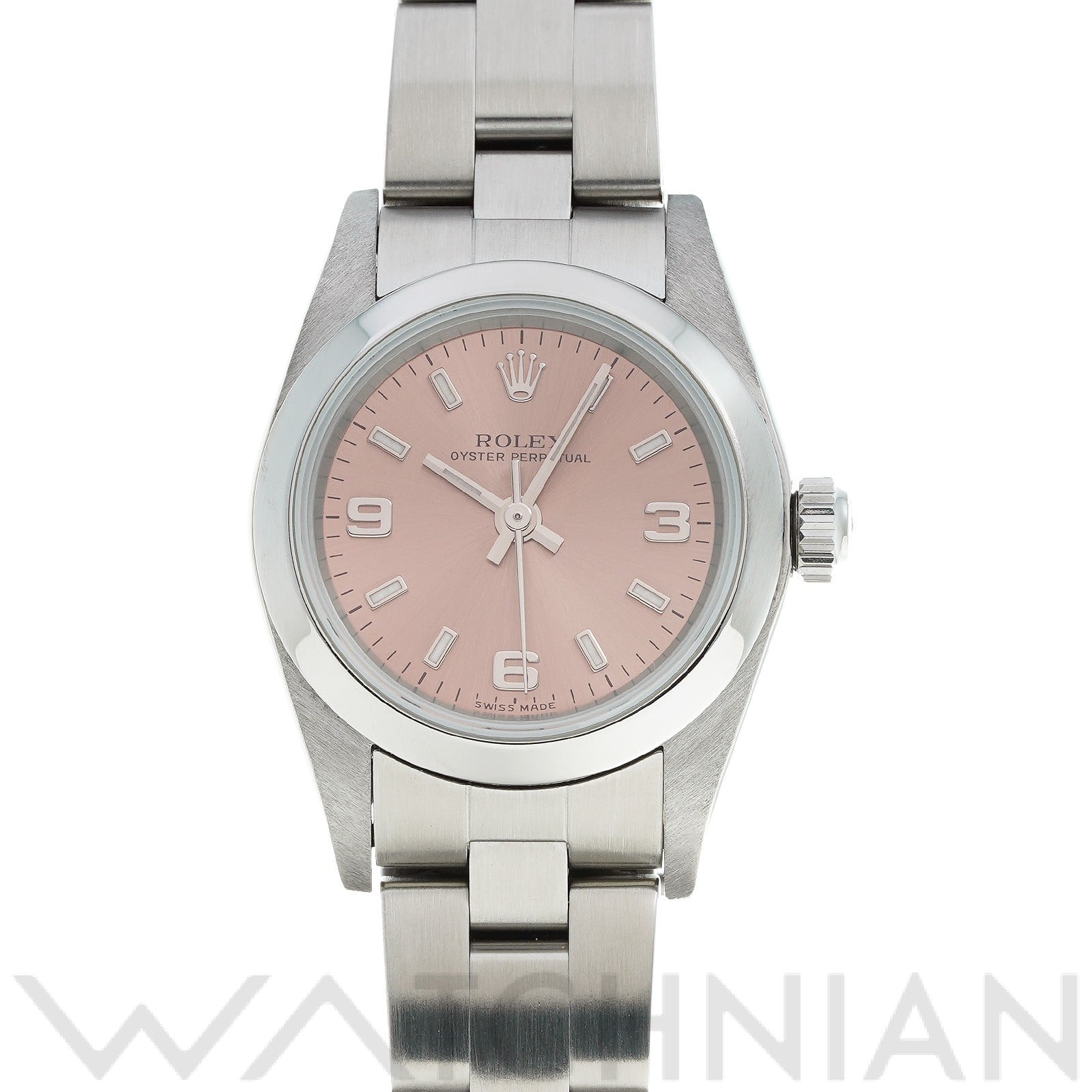 オイスターパーペチュアル 76080 Y番(2002年頃製造) ピンク ロレックス ROLEX レディース 【中古】