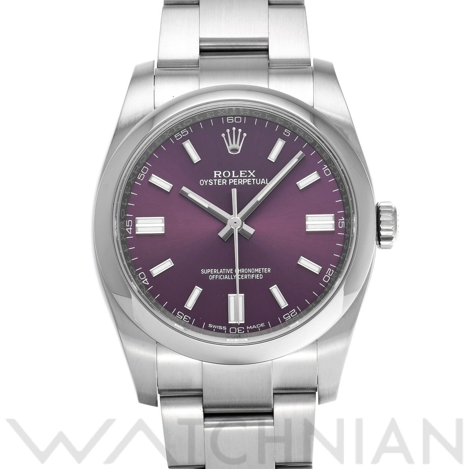ロレックス オイスターパーペチュアル 36 116000 レッドグレープ メンズ 時計 【中古】【wristwatch】