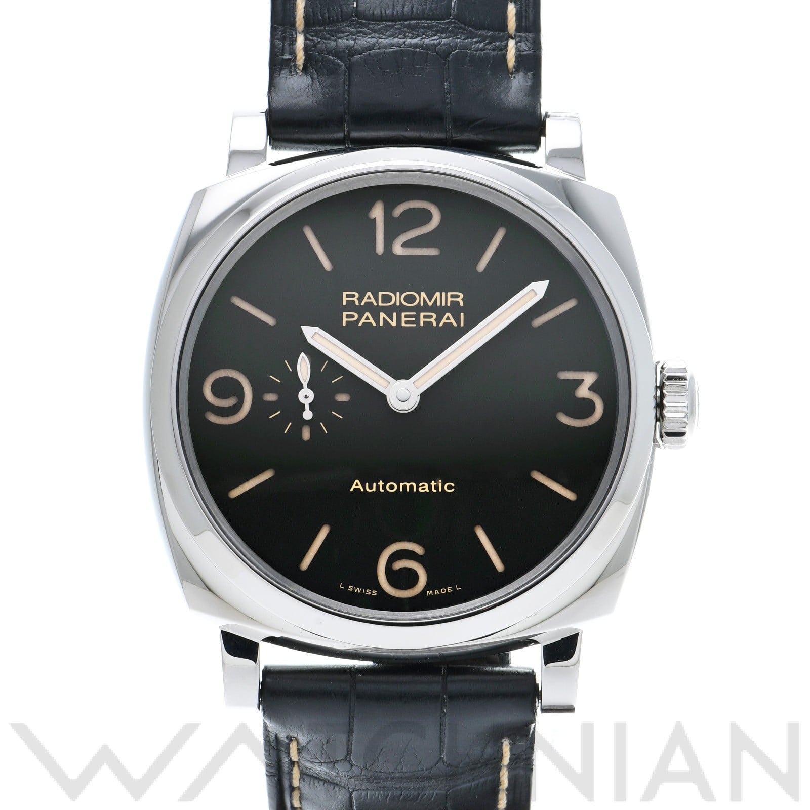 パネライ / PANERAI ラジオミール 1940 3デイズ アッチャイオ PAM00572 ブラック メンズ 時計 【中古】【wristwatch】