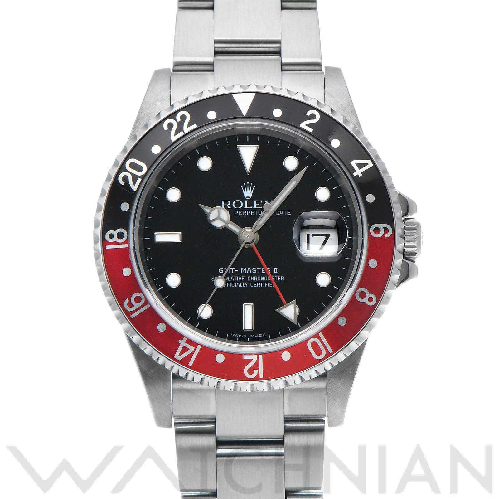 ロレックス GMTマスターII 16710 ブラック メンズ 時計 【中古】【wristwatch】