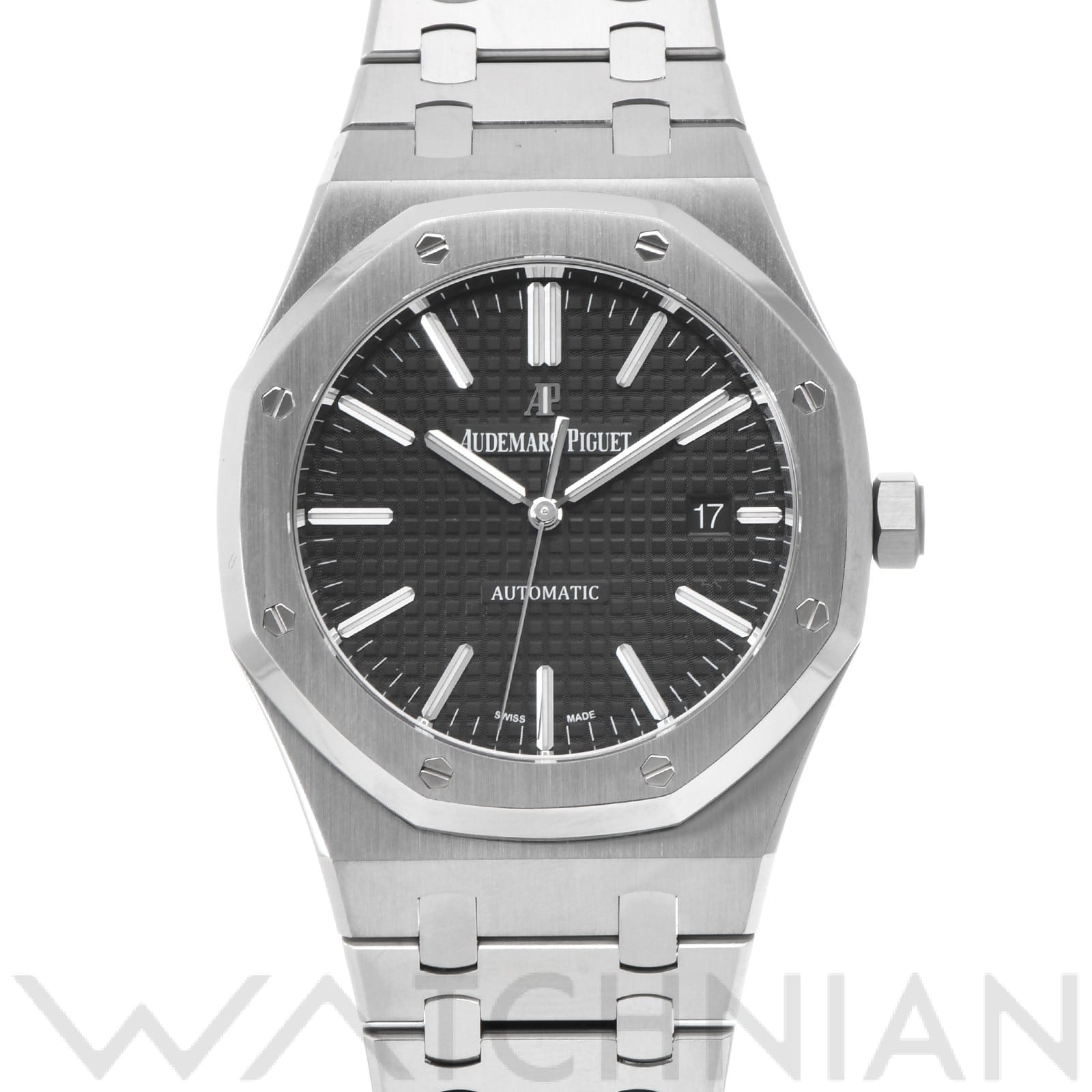 オーデマ ピゲ ロイヤルオーク 15400ST.OO.1220ST.01 ブラック メンズ 時計 【中古】【wristwatch】