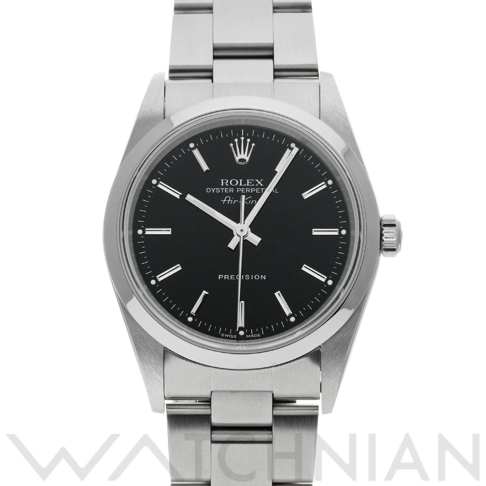 ロレックス エアキング 14000M ブラック メンズ 時計 【中古】【wristwatch】