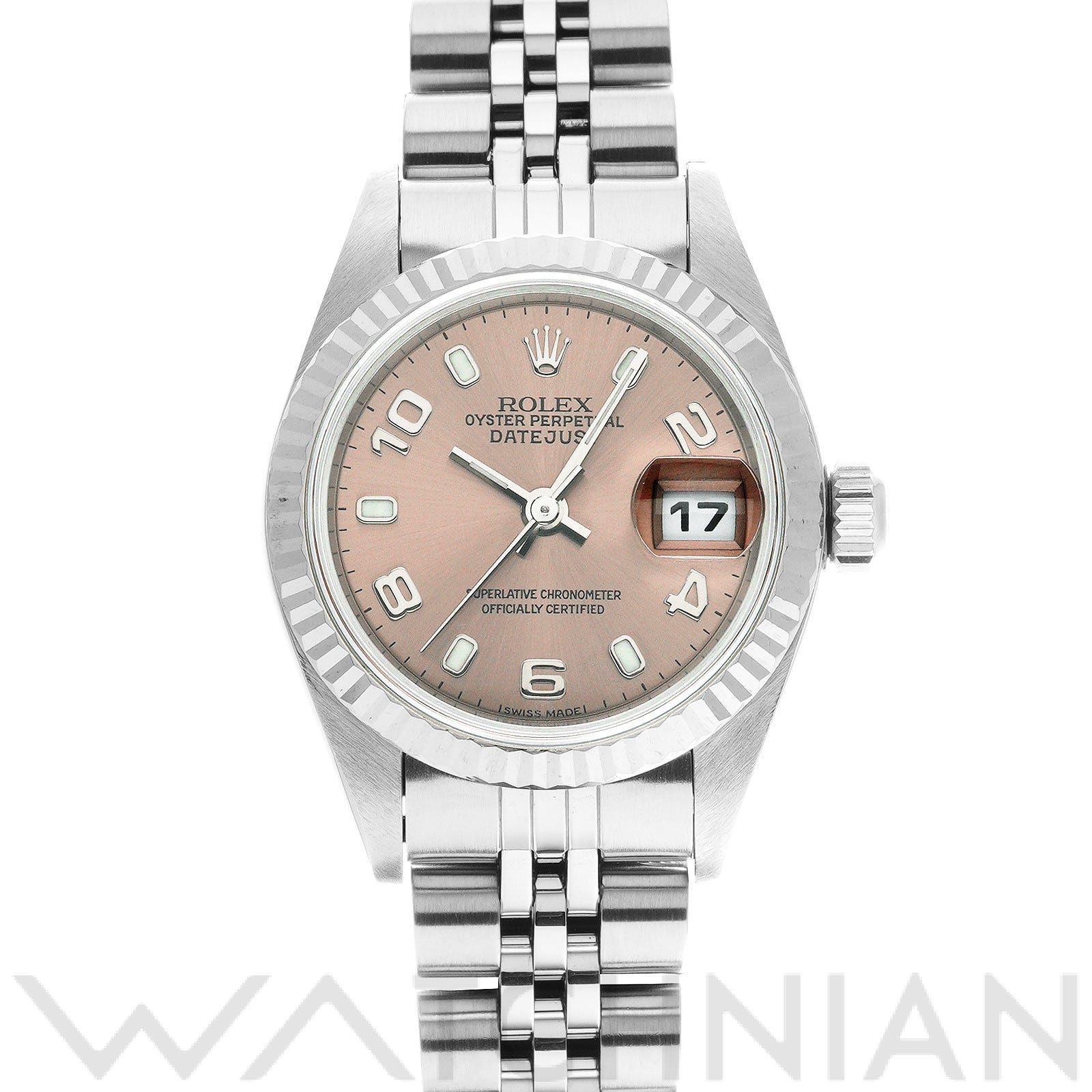 ロレックス デイトジャスト 26 79174 ピンク レディース 時計 【中古】【wristwatch】