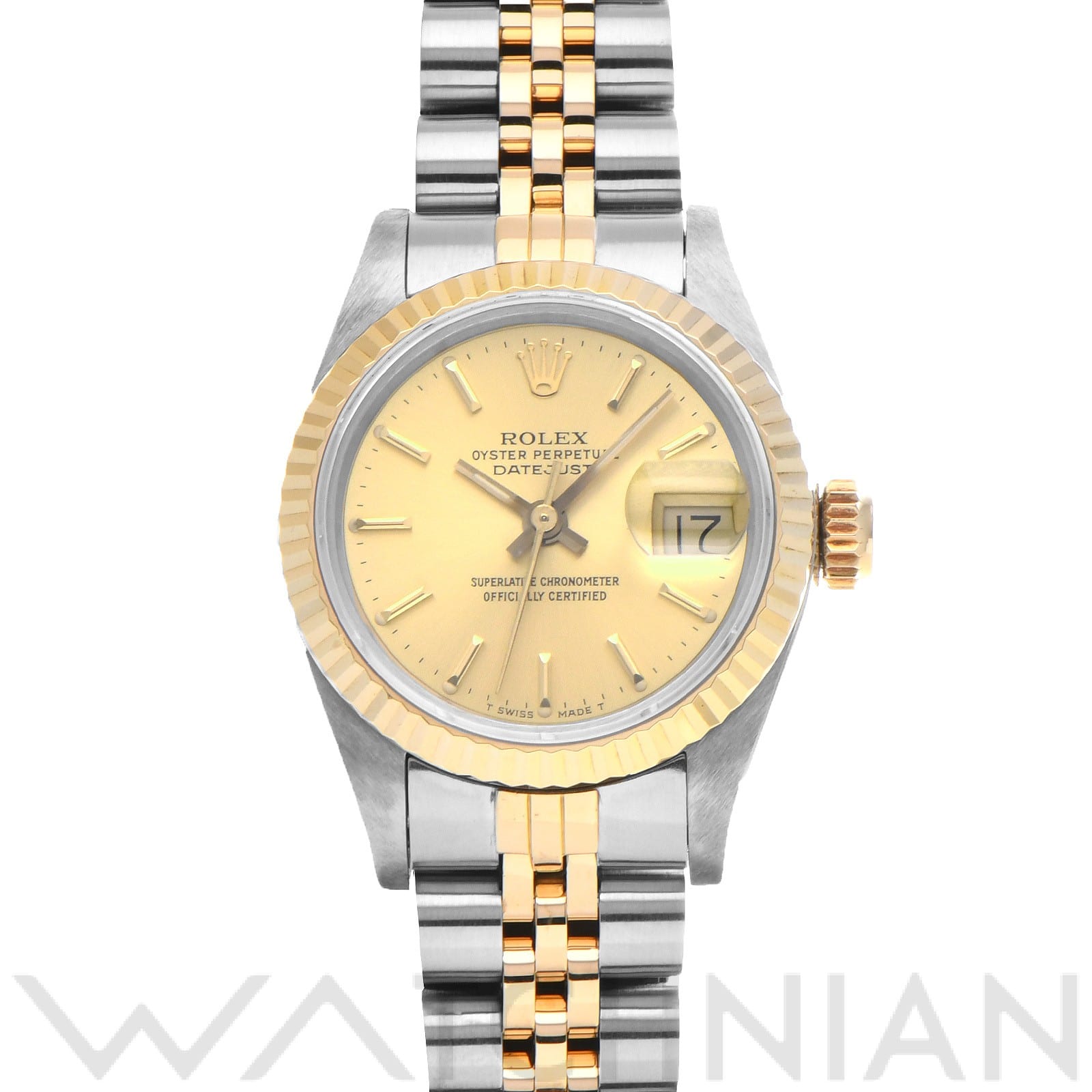 ロレックス デイトジャスト 26 69173 シャンパン レディース 時計 【中古】【wristwatch】