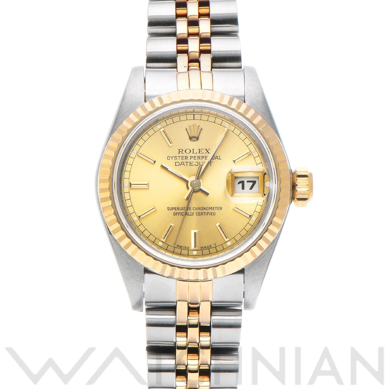 ロレックス デイトジャスト 69173 シャンパン レディース 時計 【中古】【wristwatch】